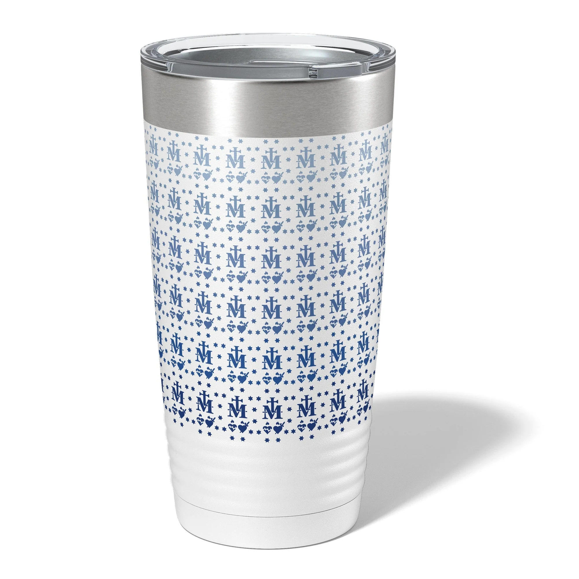 Miraculous Medal Insulated White 20oz Tumbler - Image 2