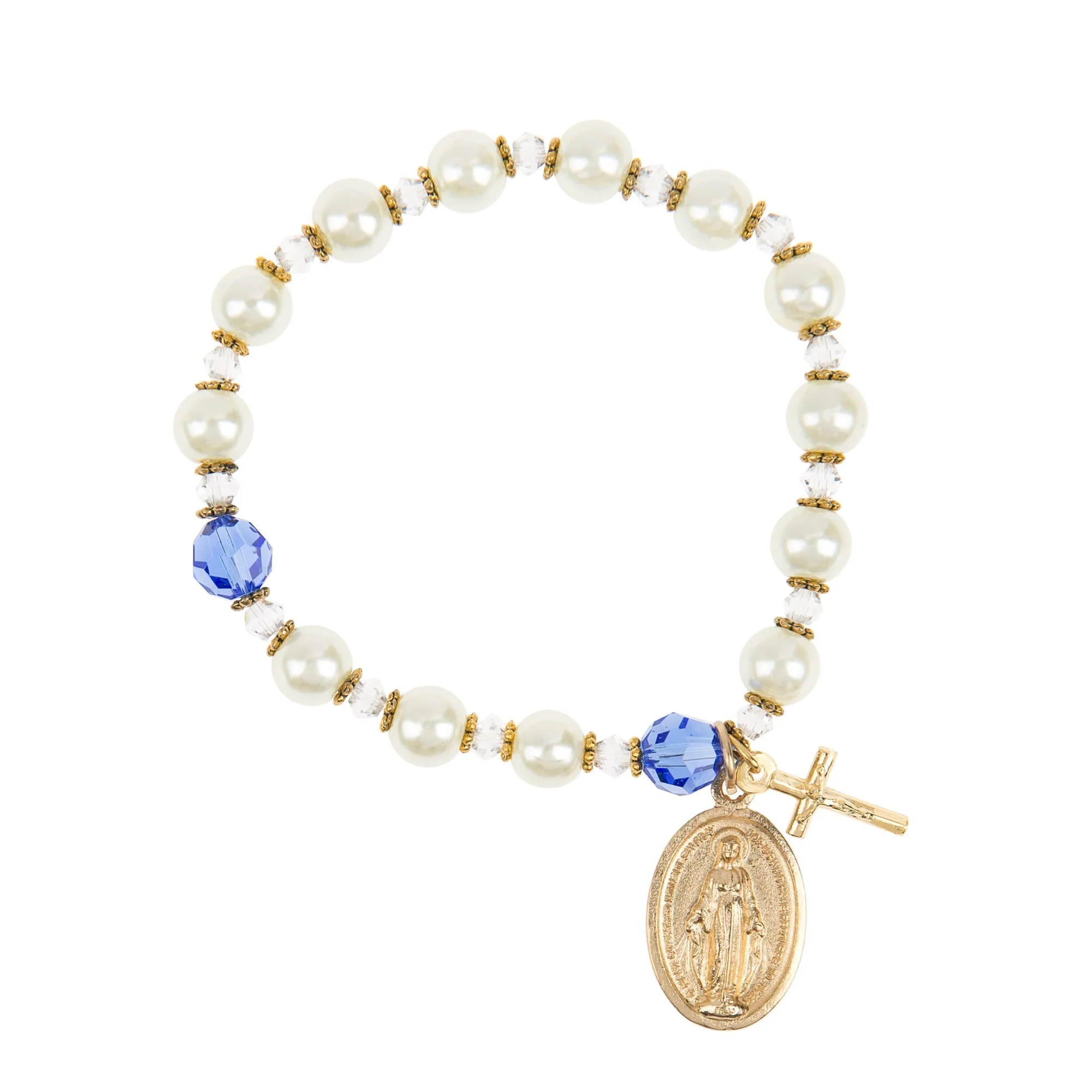 Miraculous Medal Rosary Bracelet - Image 2