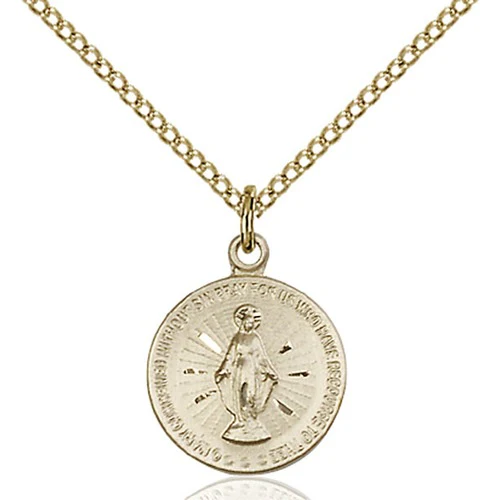 Miraculous Pendant, Bliss, 14Kt Gold-Filled 5/8 X 1/2"