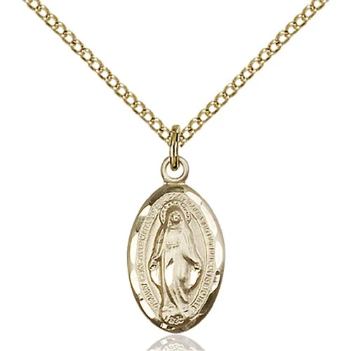 Miraculous Pendant, Bliss, 14Kt Gold-Filled 5/8 X 3/8"