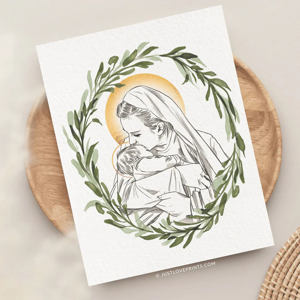 Miscarriage Condolences Greeting Card - Mary or Jesus - Image 3