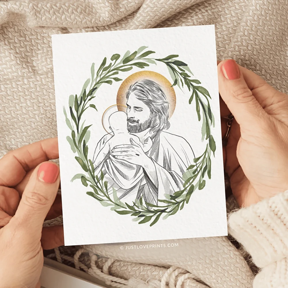 Miscarriage Condolences Greeting Card - Mary or Jesus - Image 6
