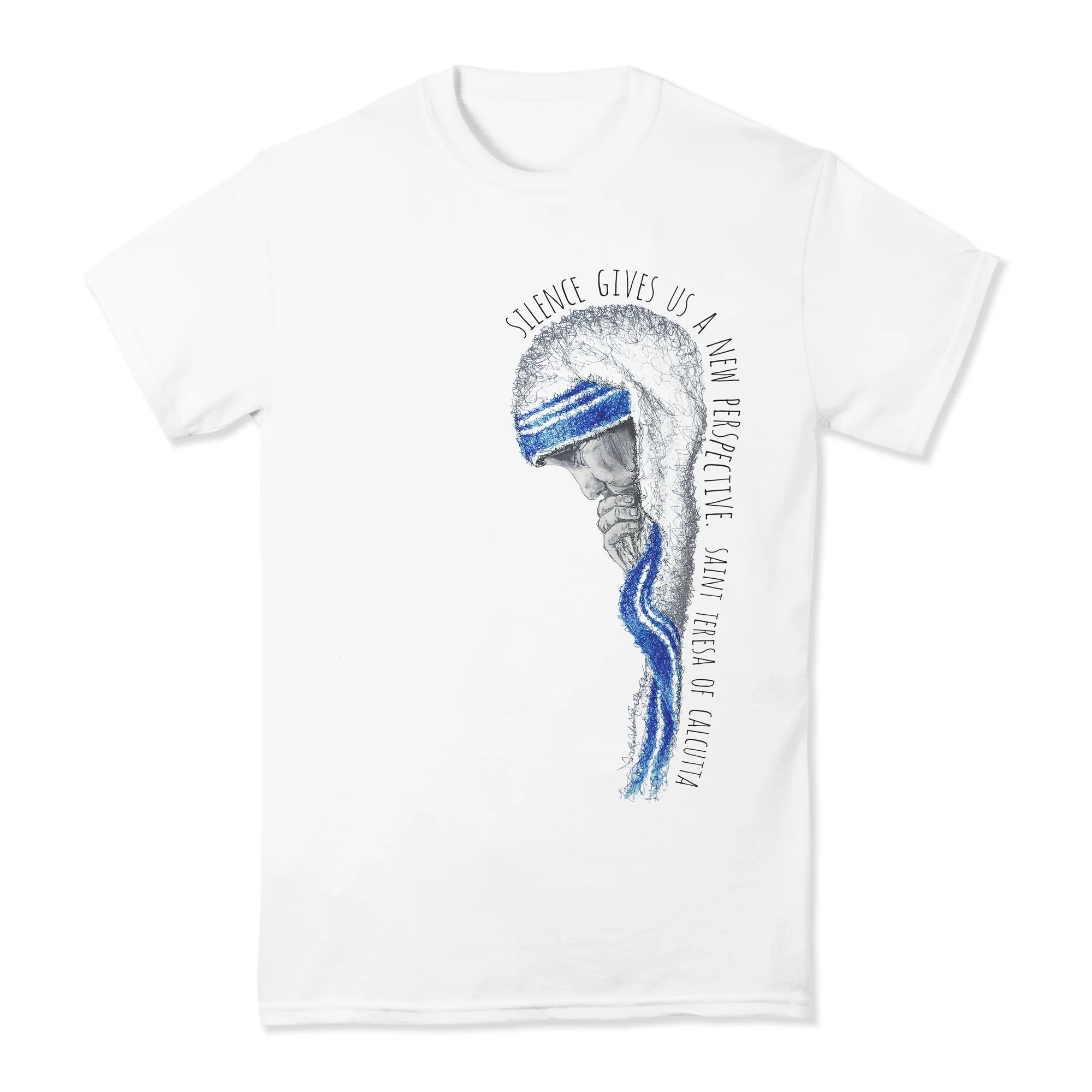 Mother Teresa "Silence" T-Shirt - Image 3