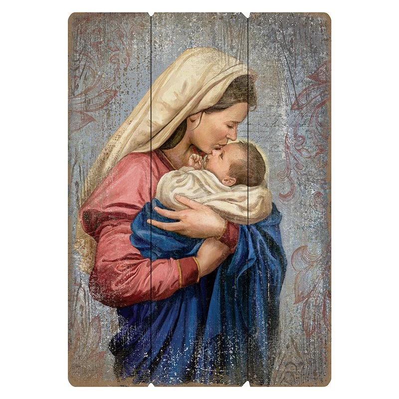 Mother's Kiss Wooden Wall Plaque