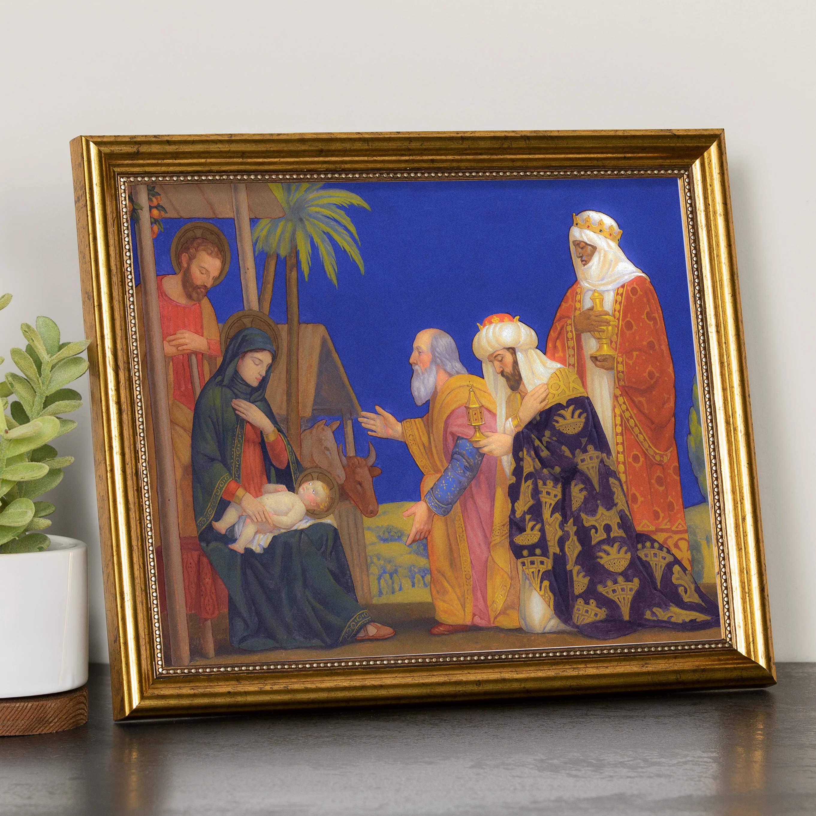Mowbray's The Magi Gold Framed Print - Multiple Sizes - Image 2