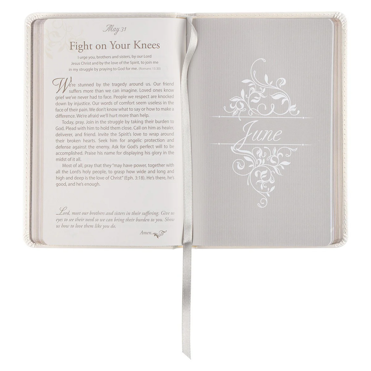 Mr. & Mrs. - 366 Devotions for Couples - White Faux Leather - Image 5