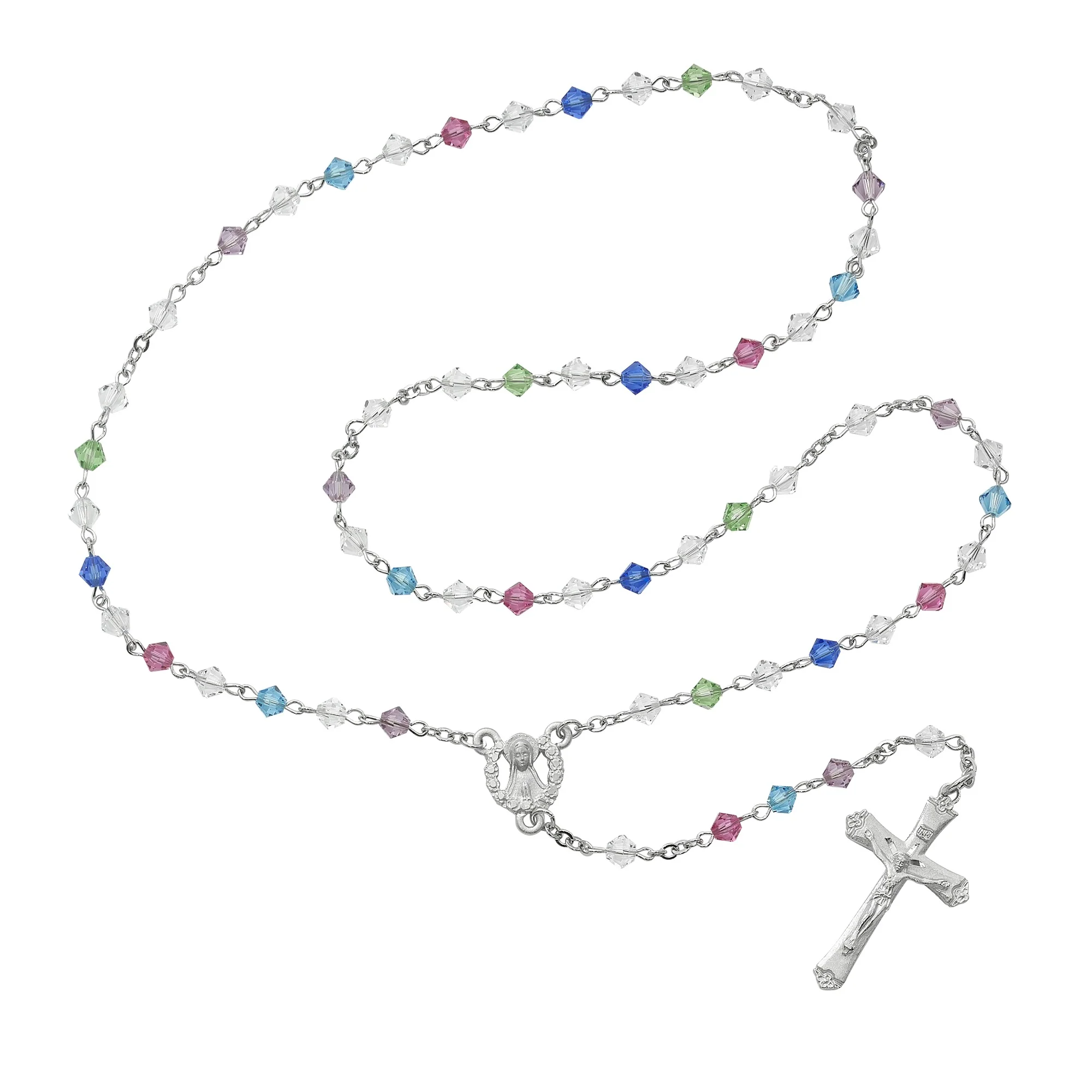 Multi Swarovski Bead Rosary 5mm