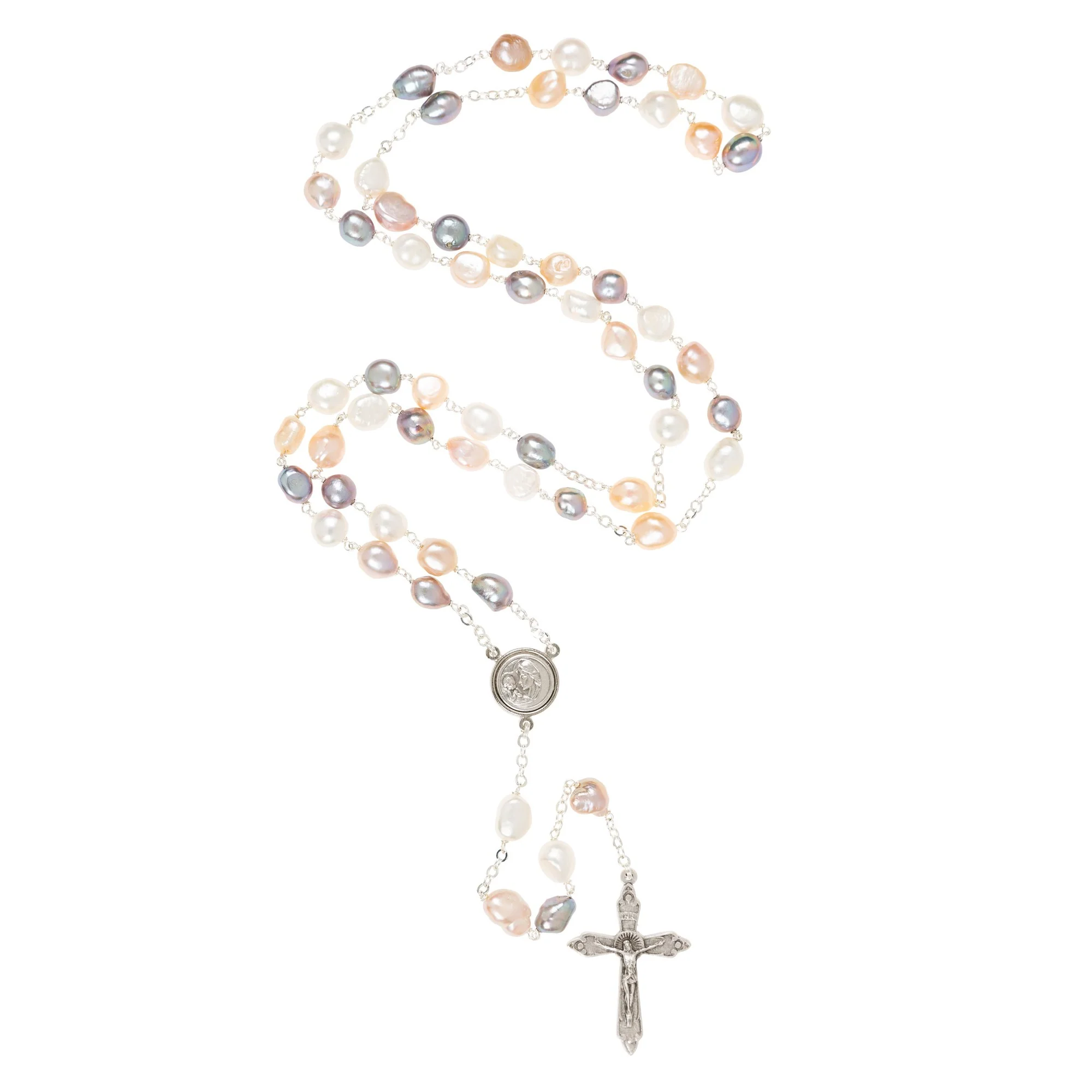 Multicolor Freshwater Pearl Rosary - Image 2
