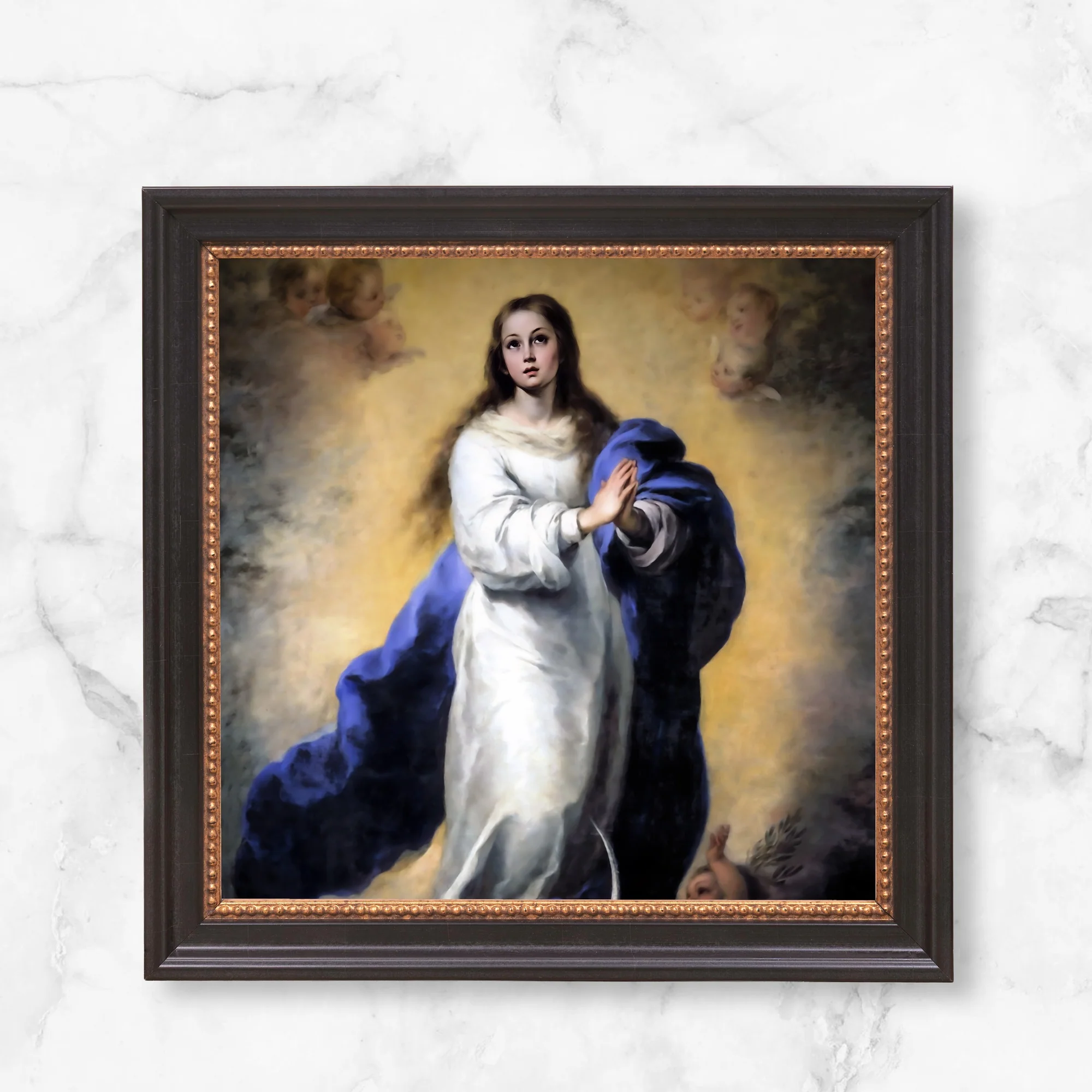 Murillo's Immaculate Conception Framed Canvas - Sacred Mini Collection - Image 10
