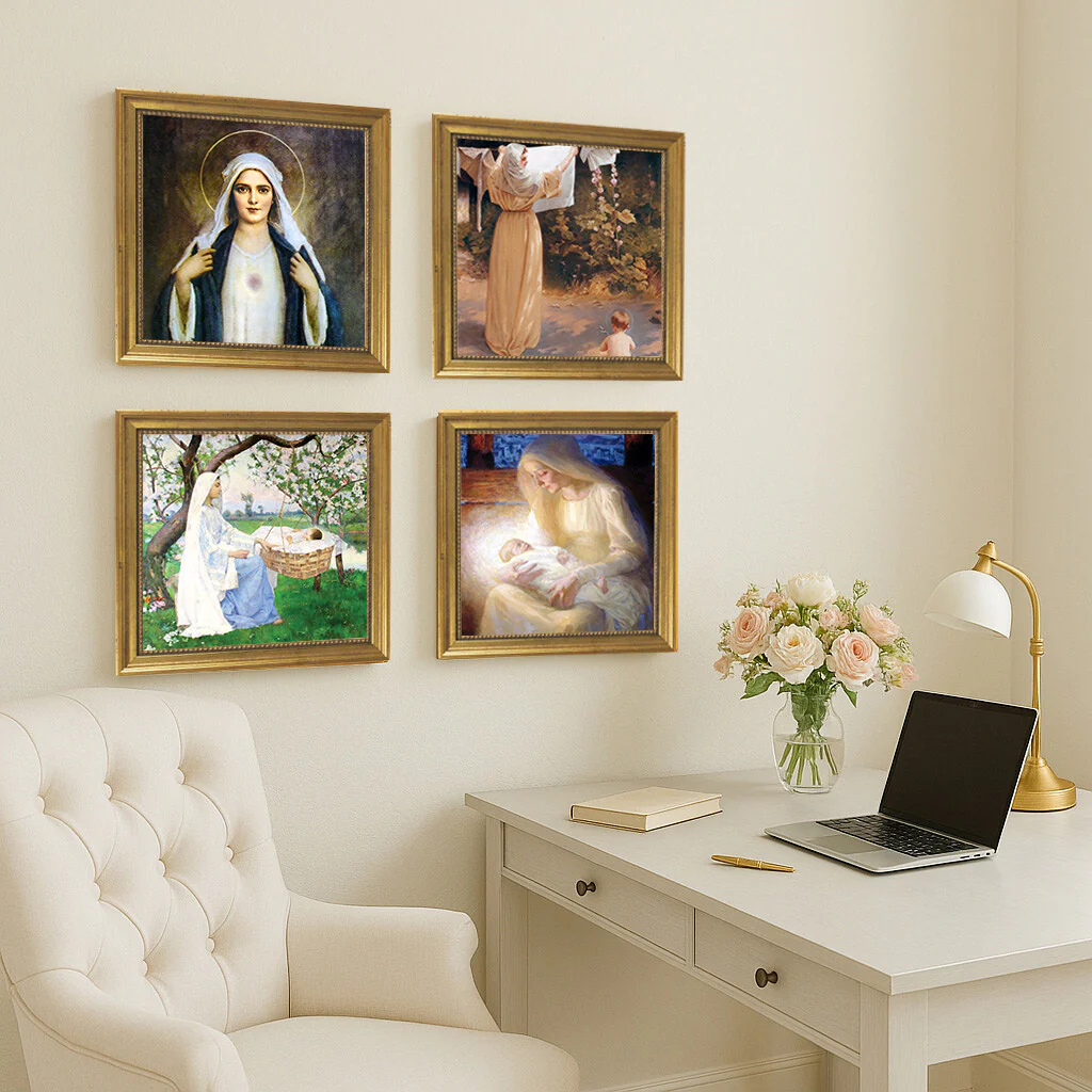 Murillo's Immaculate Conception Framed Canvas - Sacred Mini Collection - Image 8