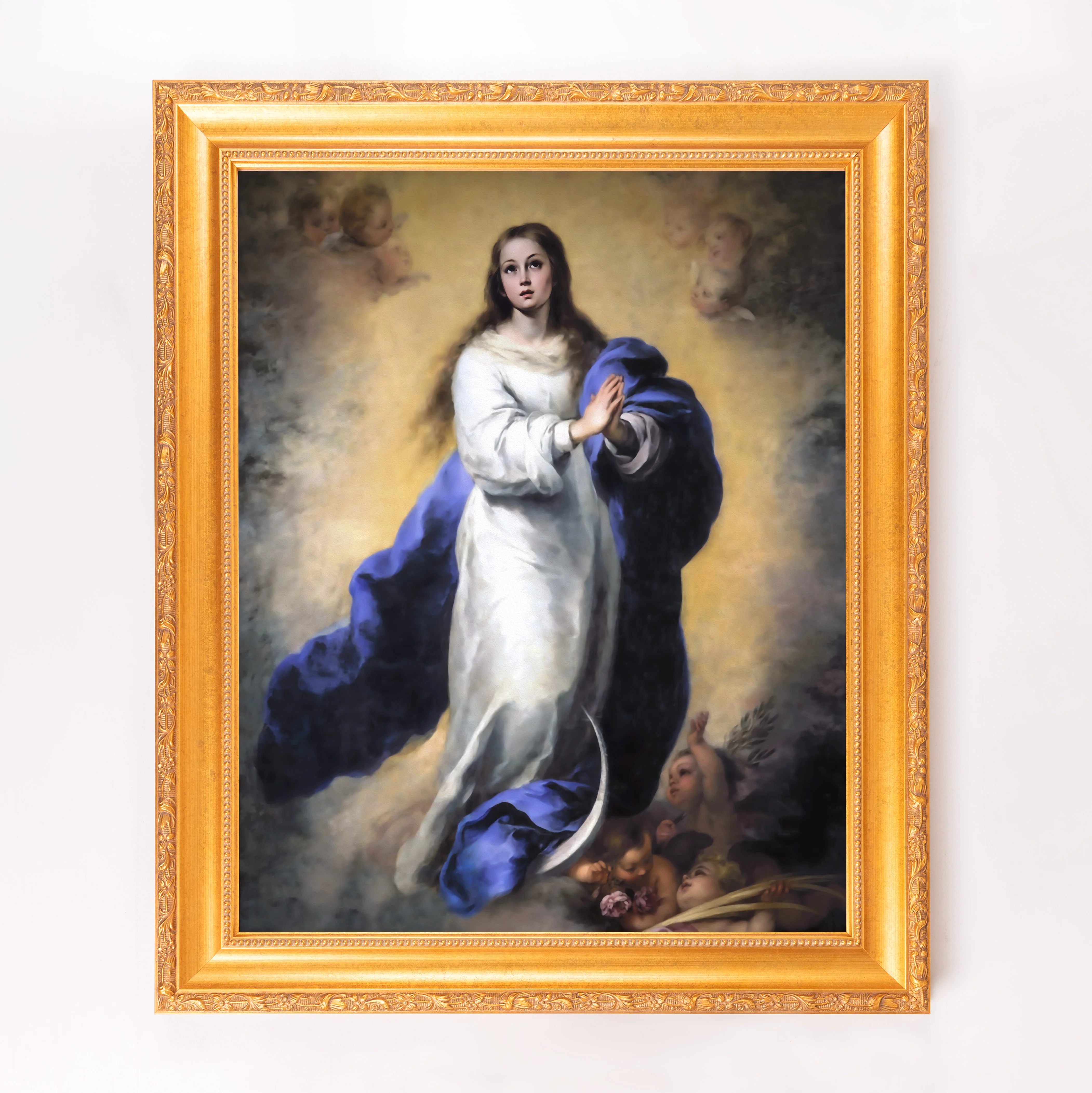 Murillo's Immaculate Conception Framed Canvas - Sacred Signature Collection - Image 7