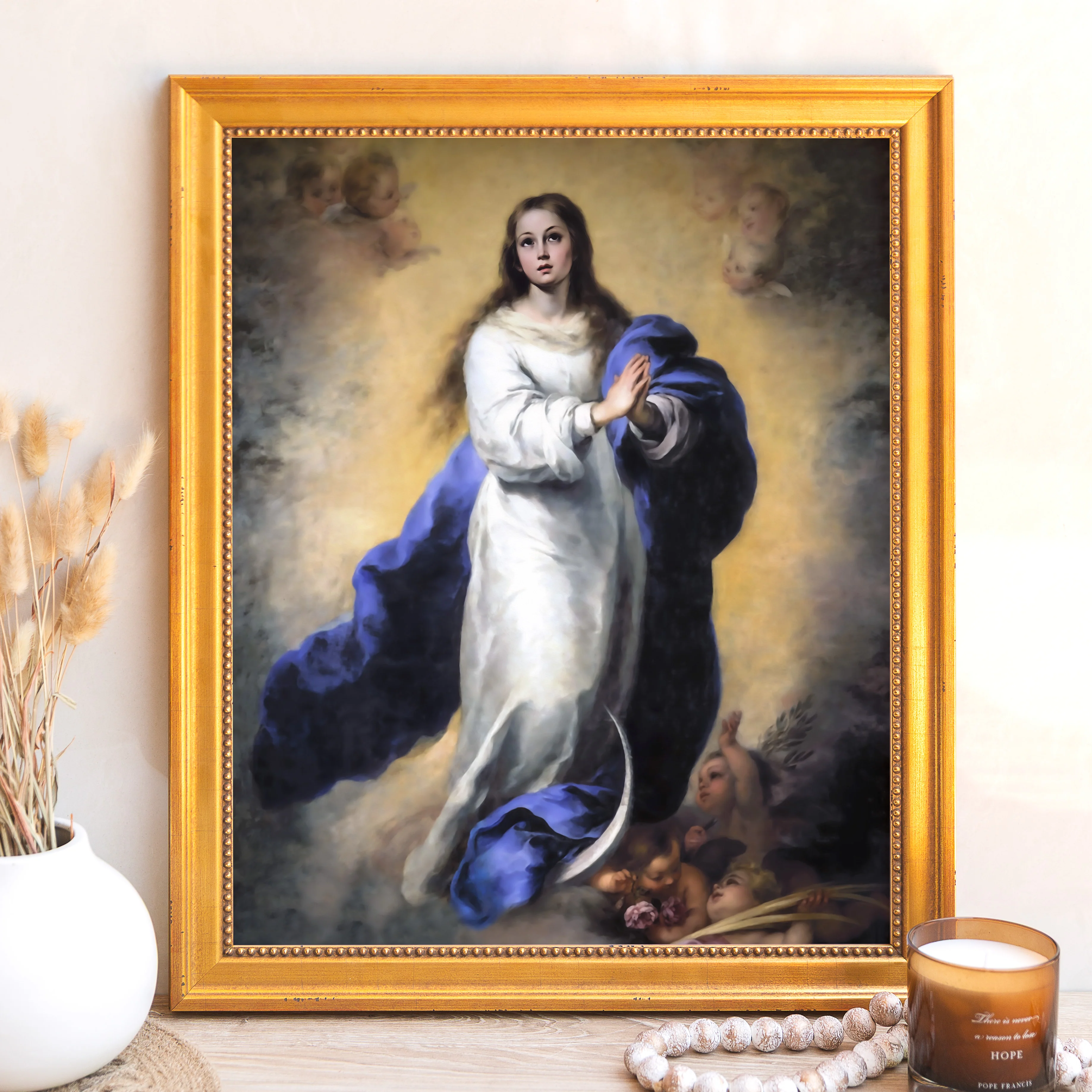 Murillo's Immaculate Conception Framed Canvas - Sacred Signature Collection - Image 9