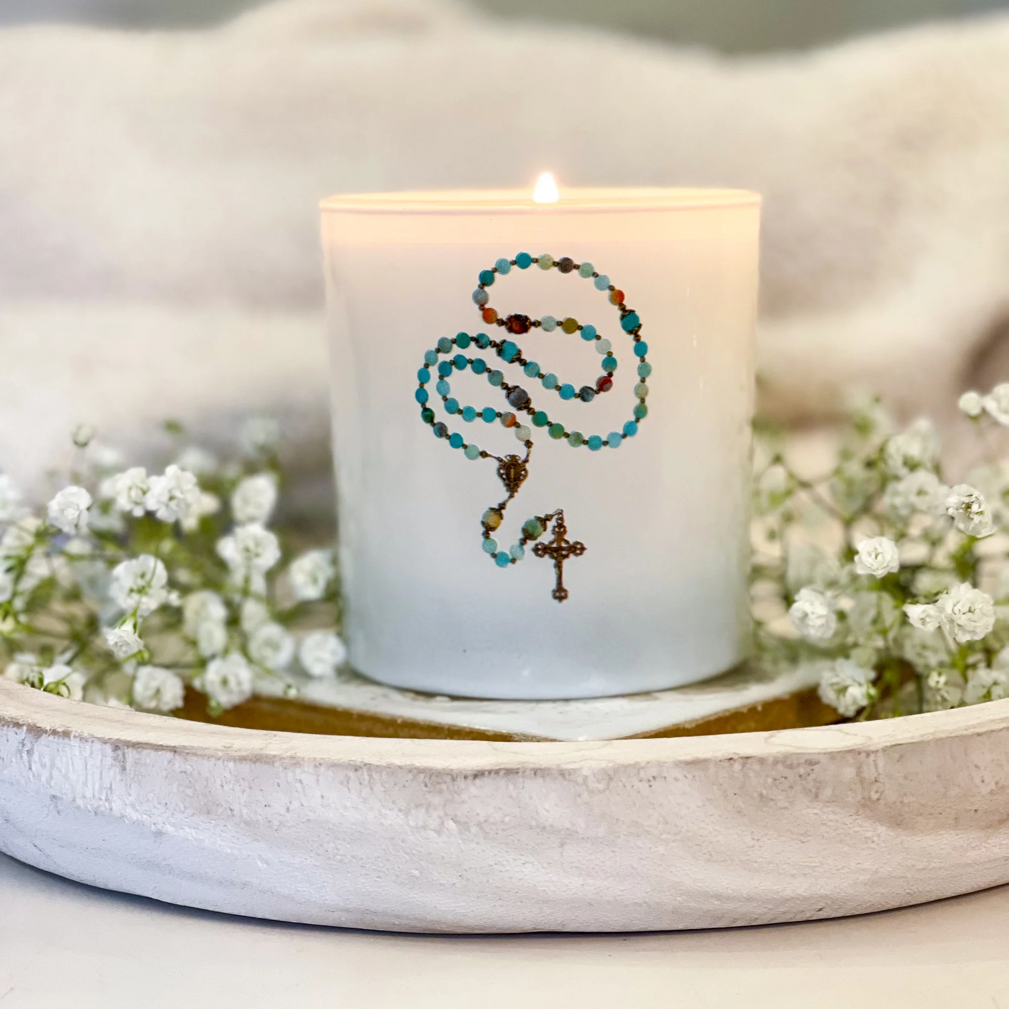 Mysteries of the Rosary Candle
