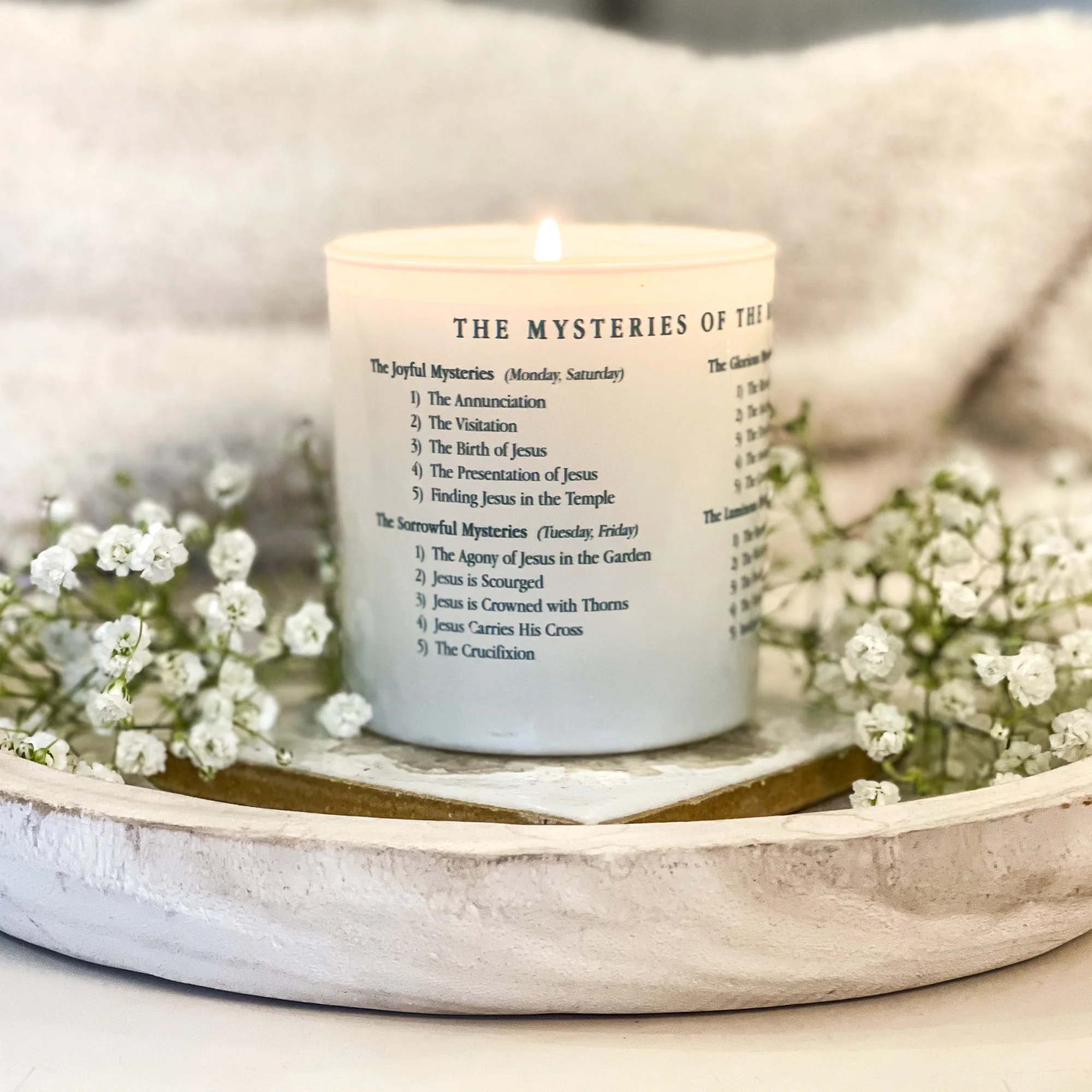 Mysteries of the Rosary Candle - Image 2