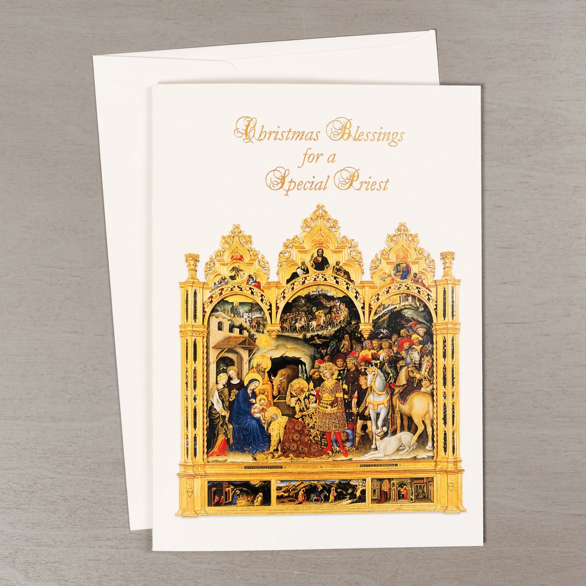 Nativity Blessings Christmas Card for Priests