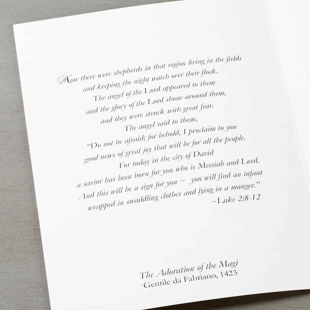 Nativity Blessings Christmas Card for Priests - Image 3