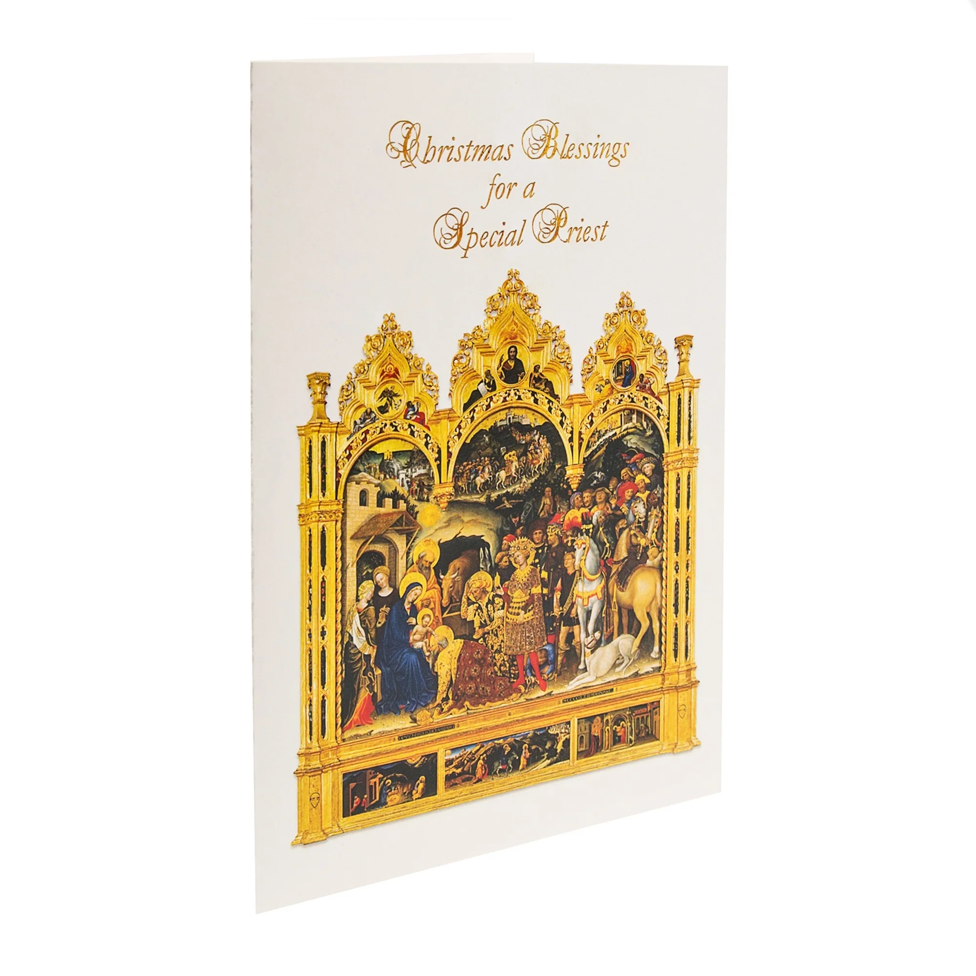 Nativity Blessings Christmas Card for Priests - Image 4