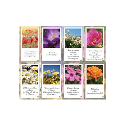 Laminated Nature Garden Series Personalized Prayer Card (Priced Per Card)