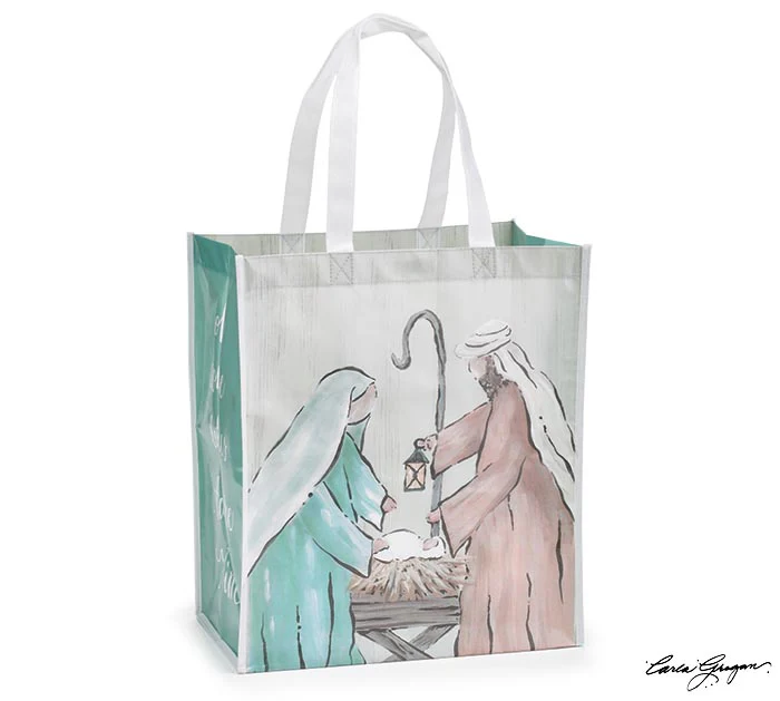 O' Come Let Us Adore Him Nativity Tote