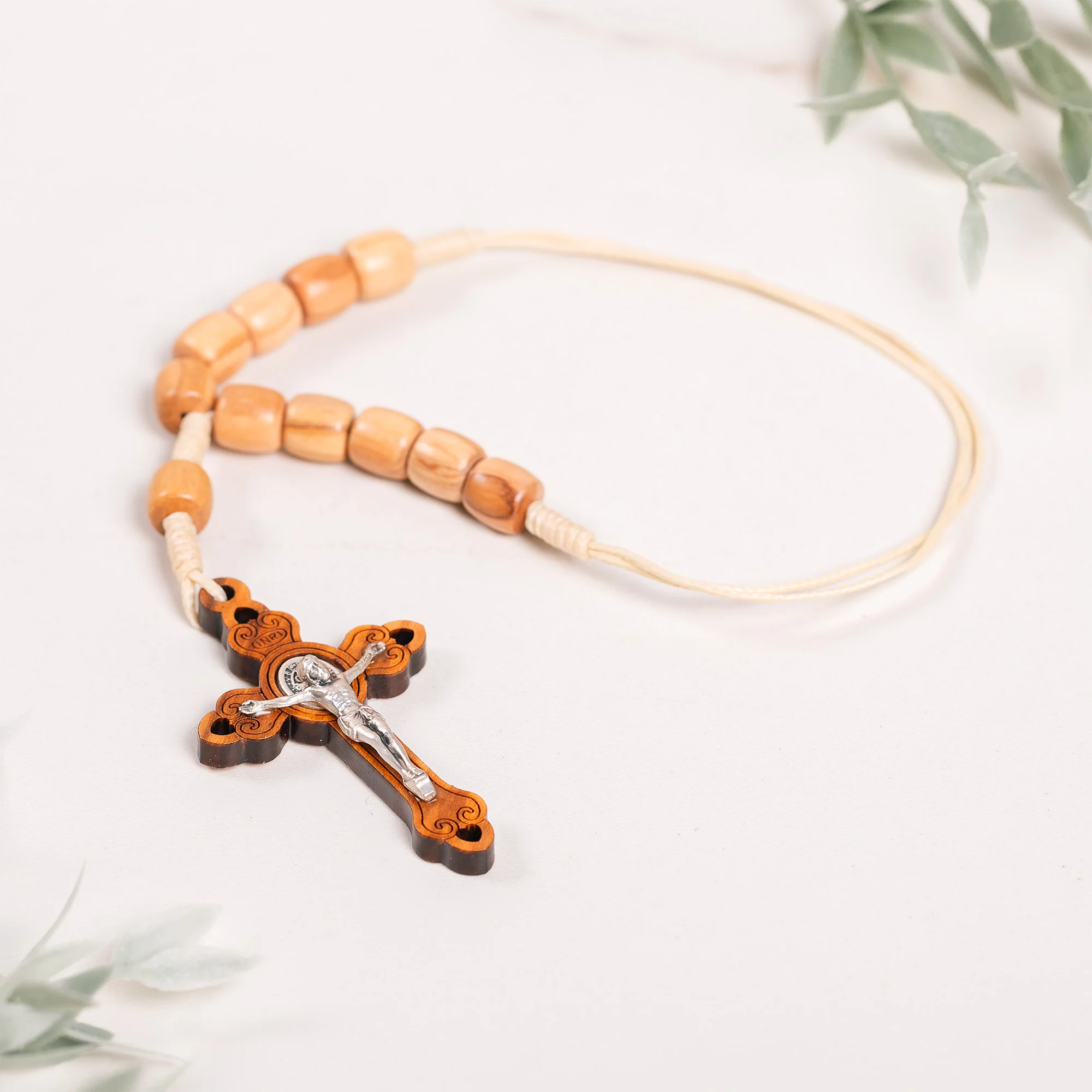 Olive Wood One Decade Rosary/Blessing Beads - Image 2