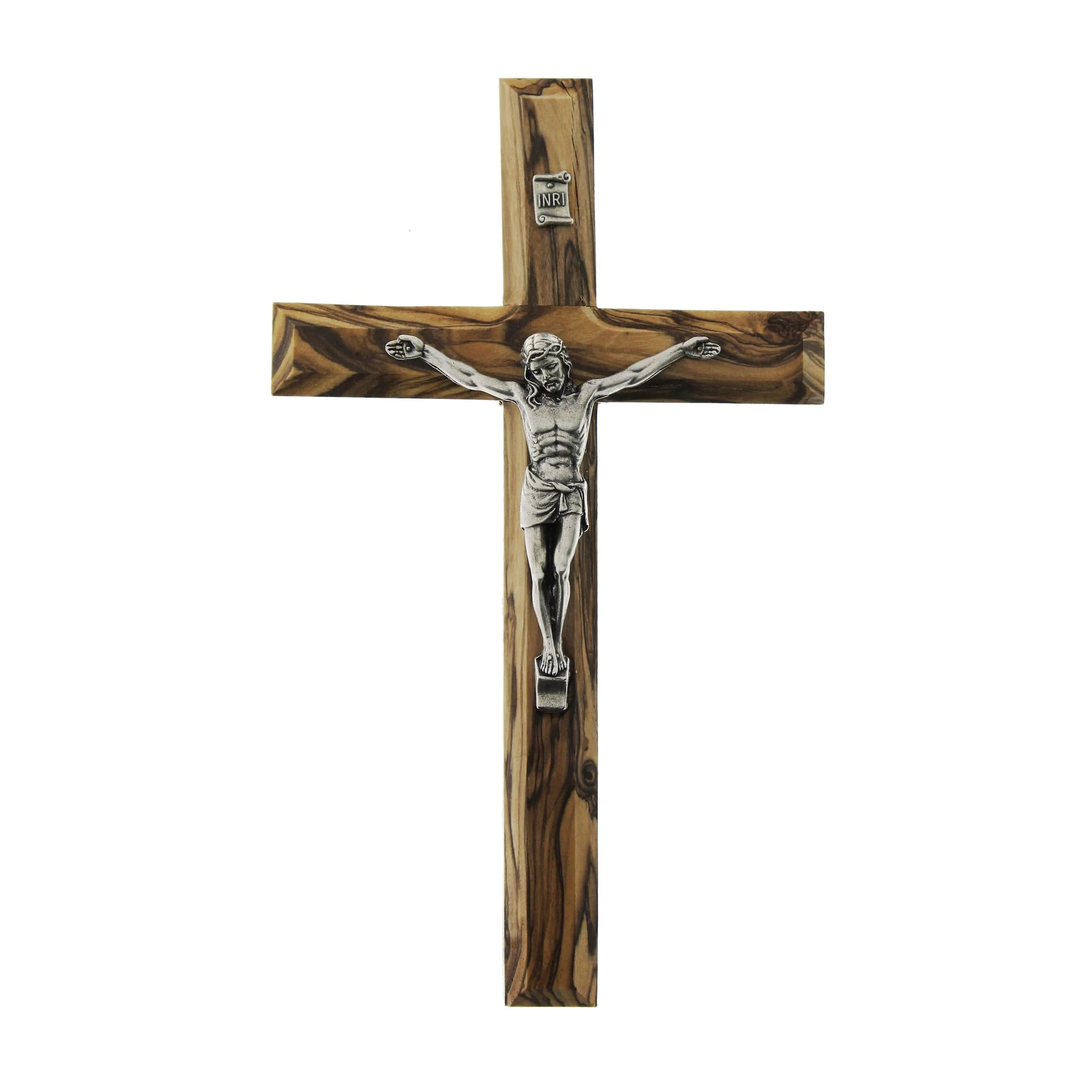 Olive Wood Plain Crucifix - Image 2