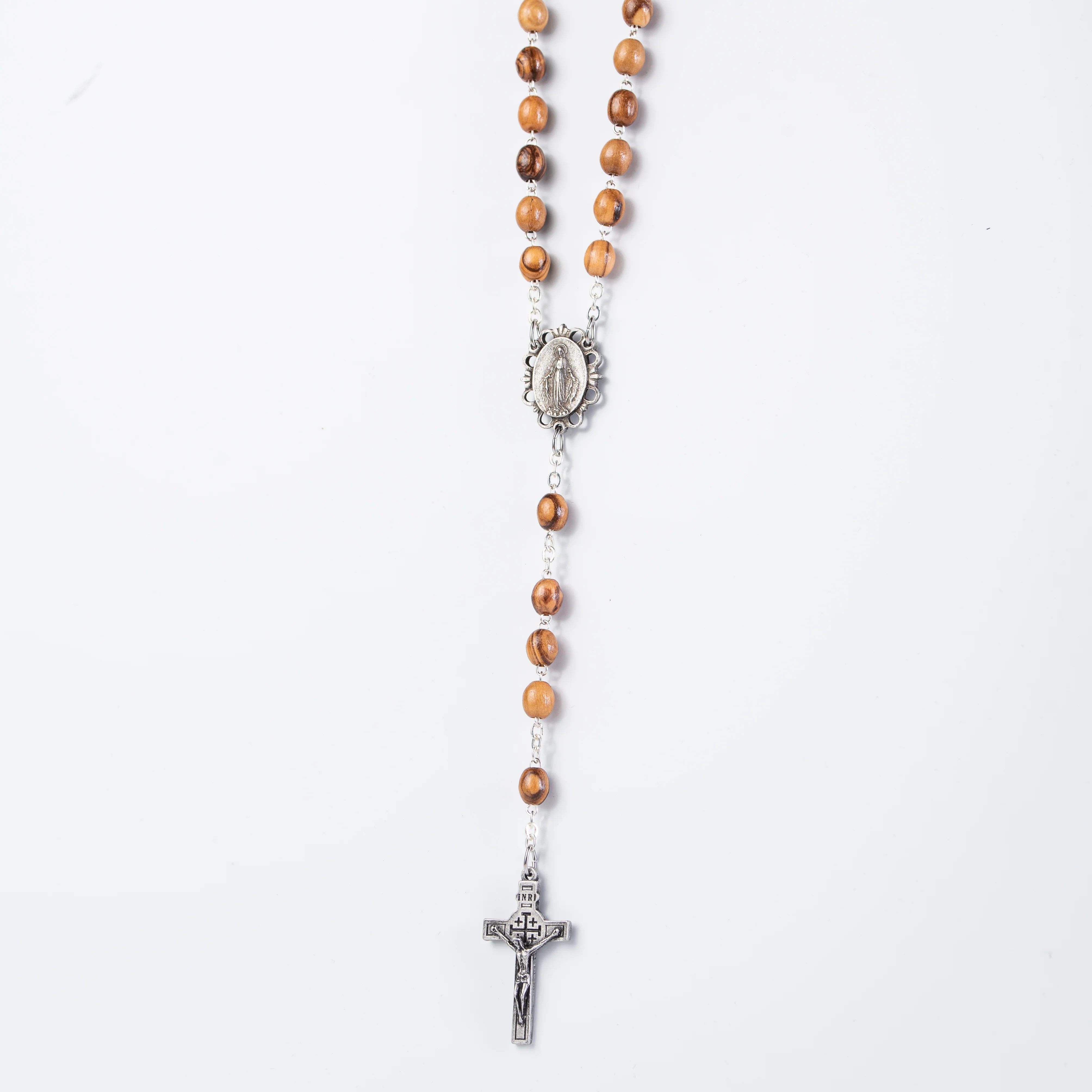 Olive Wood Rosary with Relic