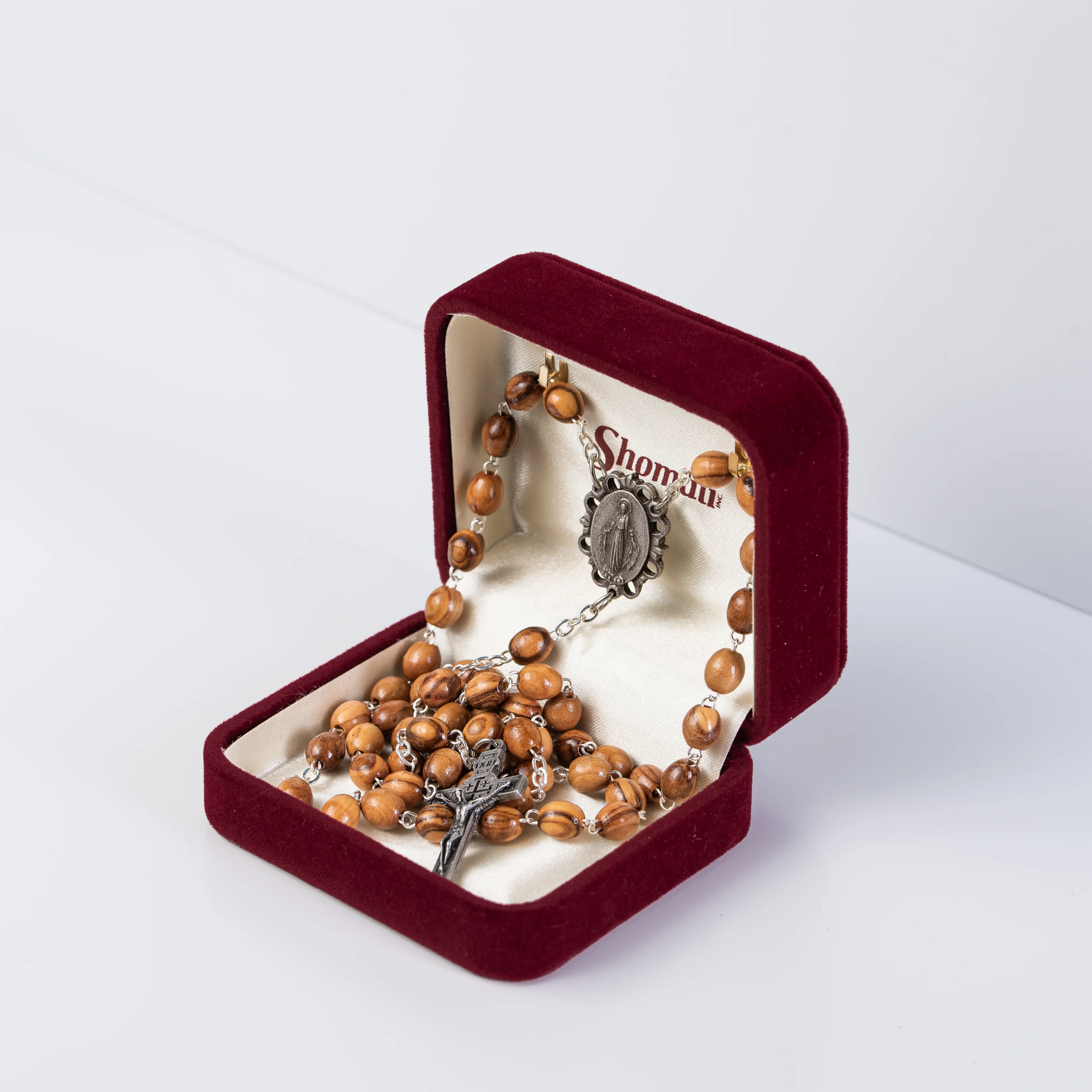 Olive Wood Rosary with Relic - Image 3
