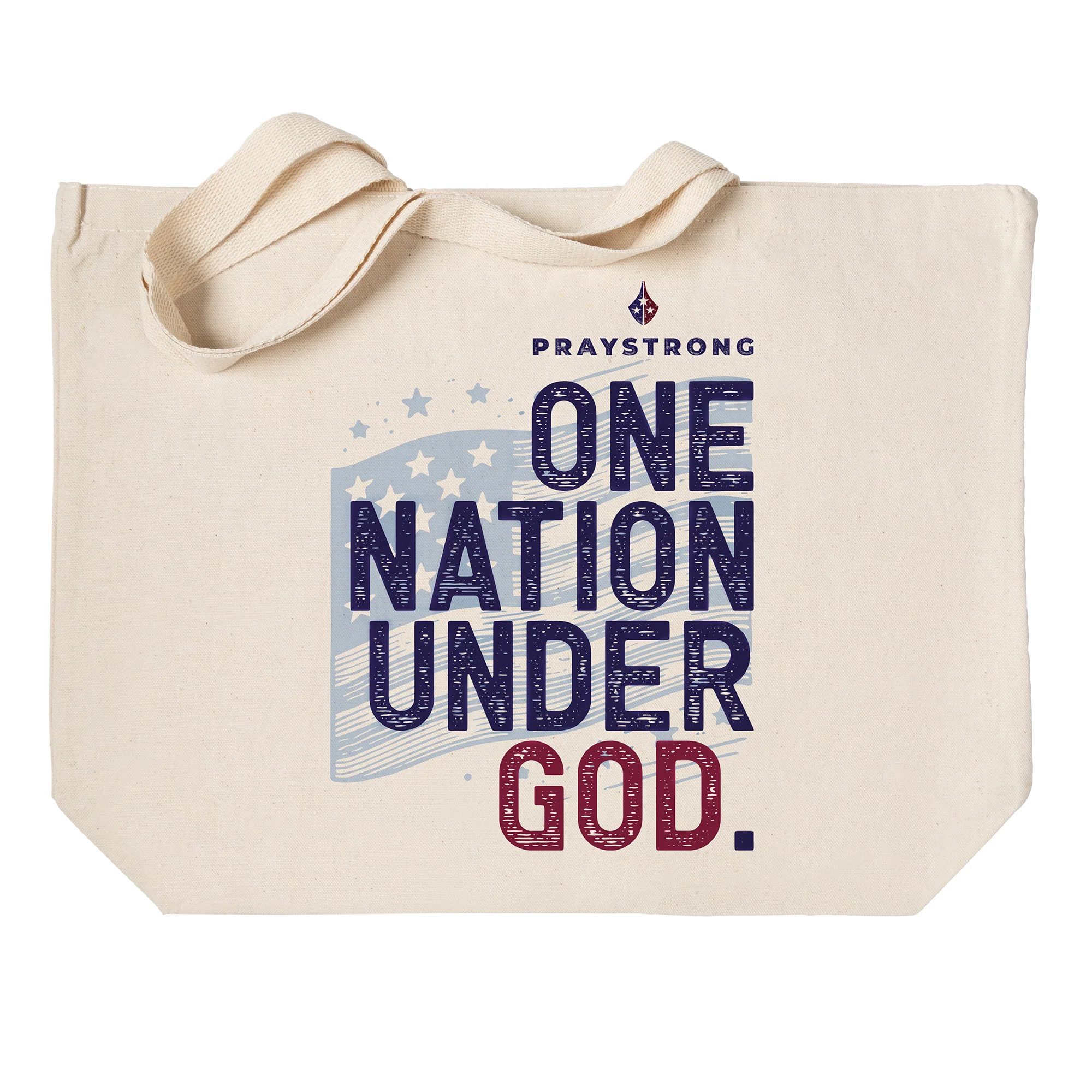 One Nation Under God Canvas Tote