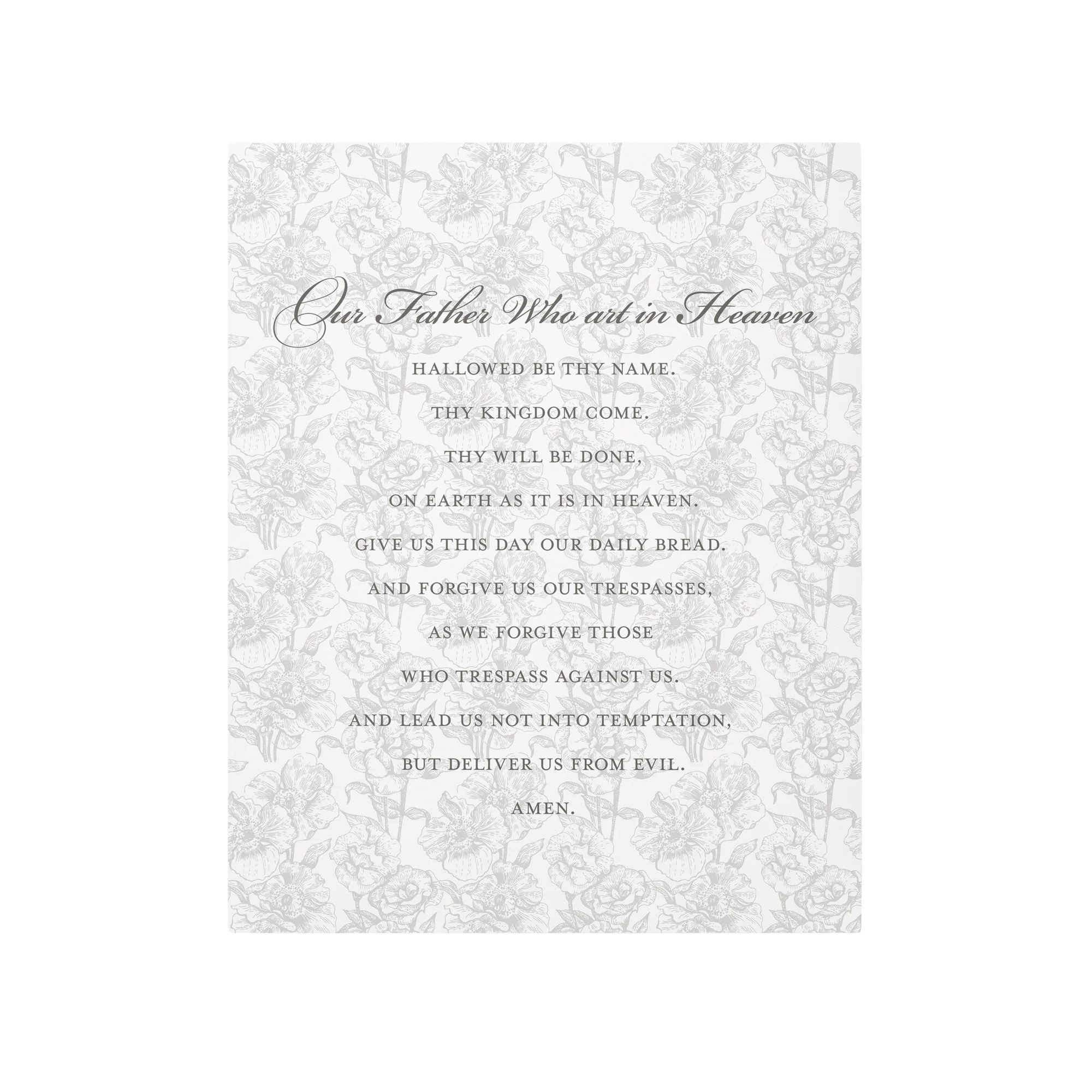 Our Father Toile Art Plaque - 10" - Image 3