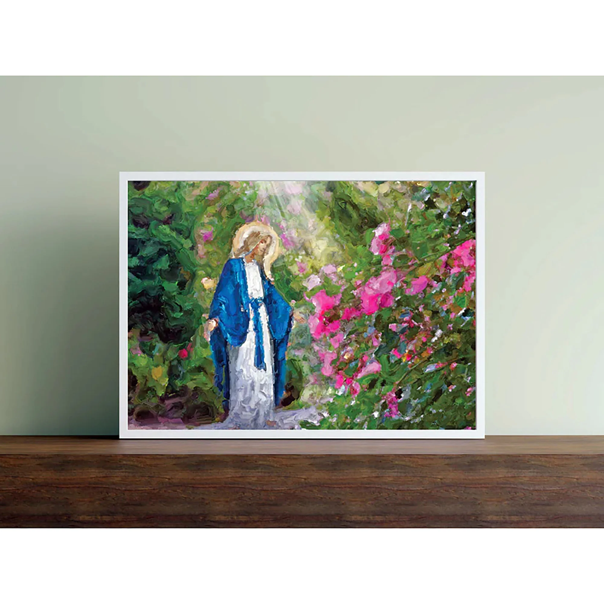 Our Lady Among the Flowers Unframed Print - 8" x 10" - Image 4