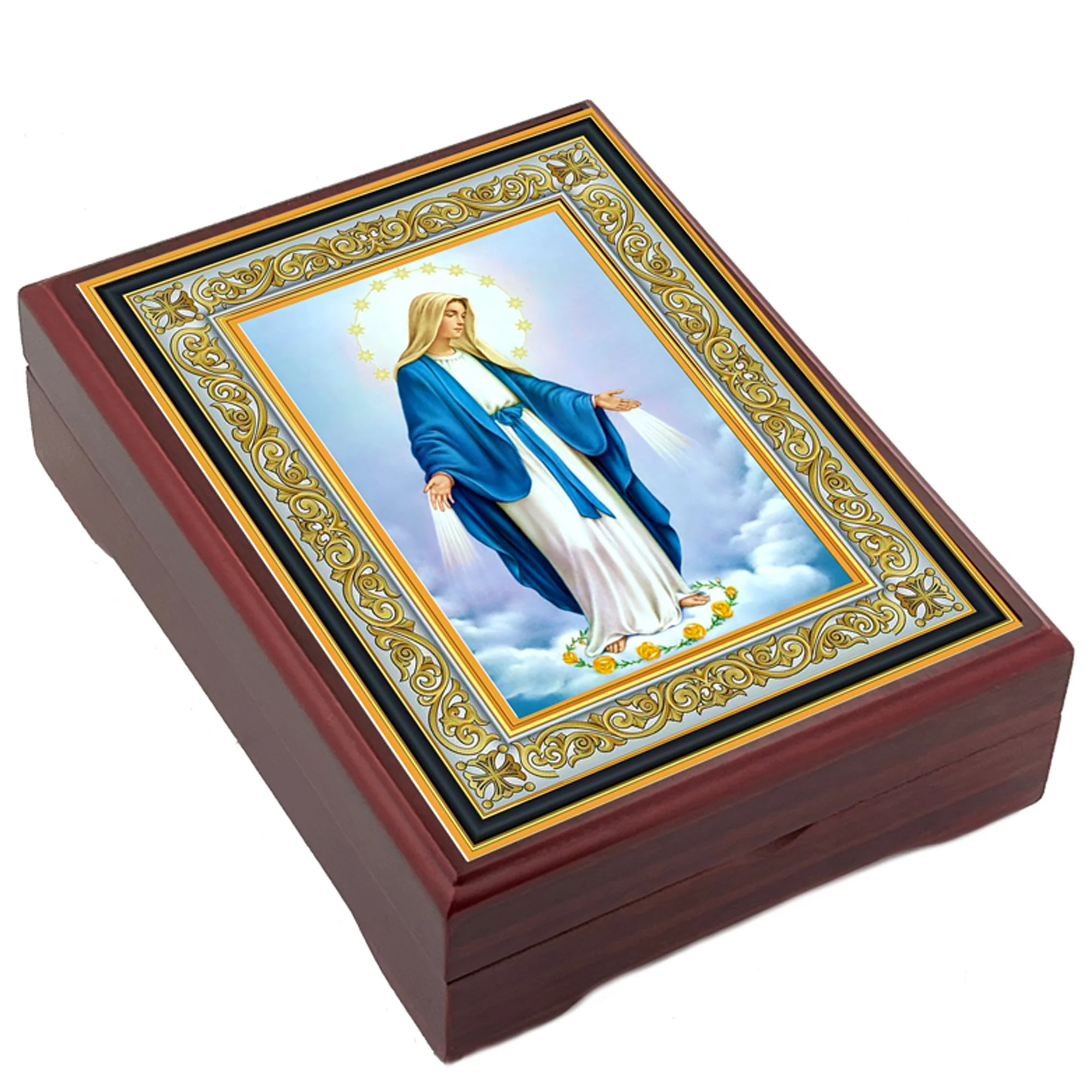 Our Lady of Grace Wood Keepsake Box - Image 2