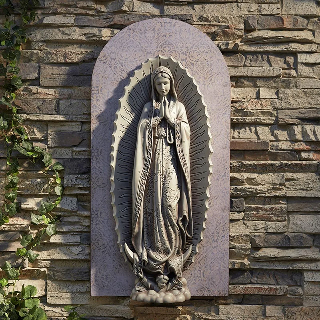 Our Lady of Guadalupe Garden Wall Plaque - 30"