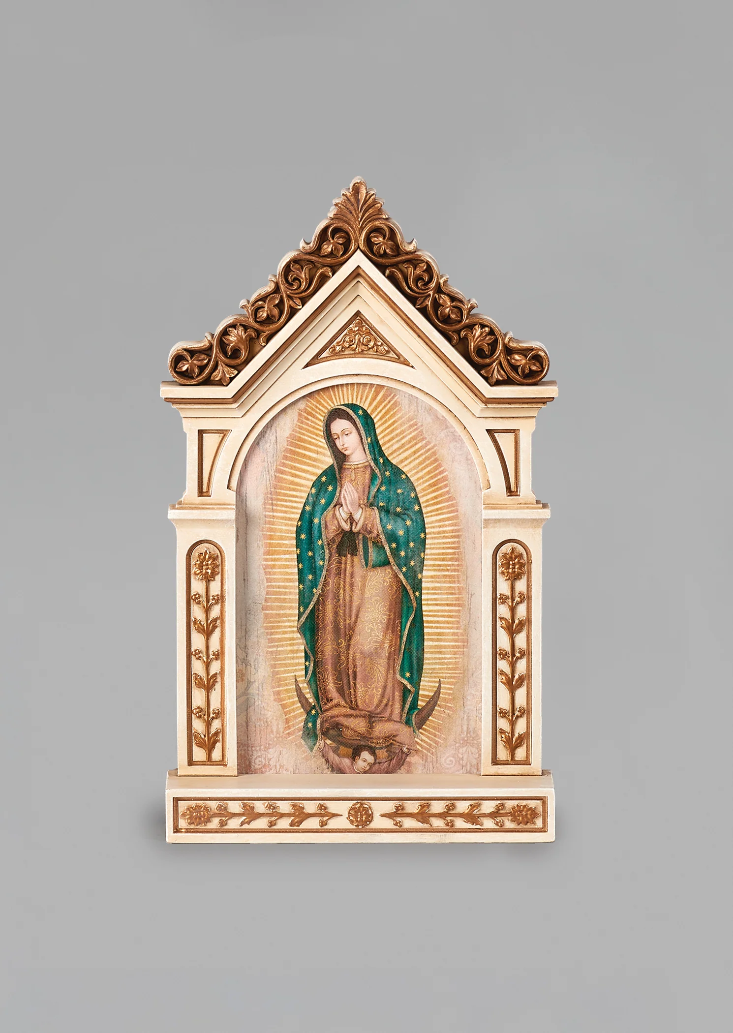 Our Lady of Guadalupe Table Top Shrine - 6.25" - Image 2