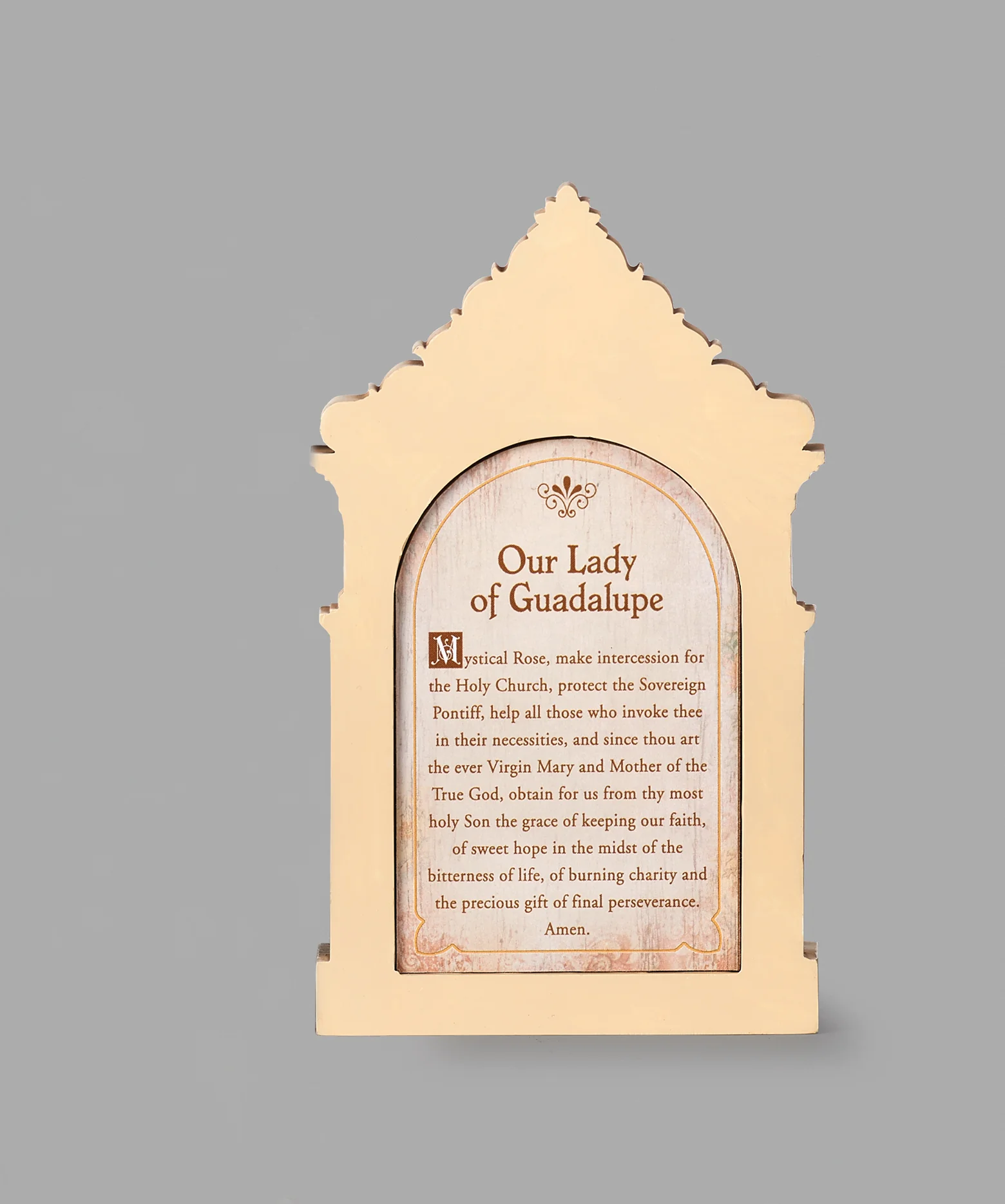 Our Lady of Guadalupe Table Top Shrine - 6.25" - Image 3