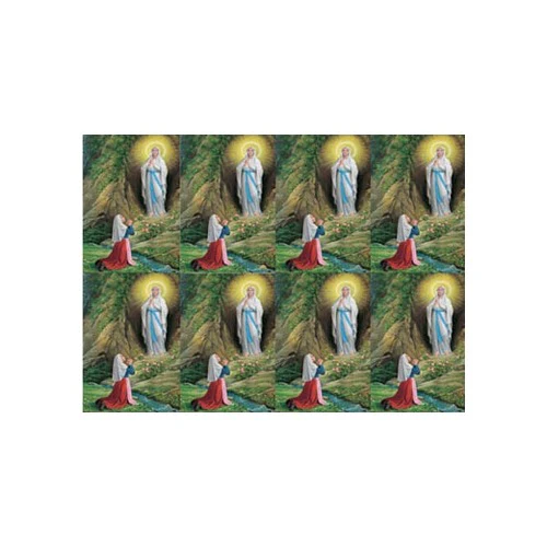 Laminated Our Lady of Lourdes Personalized Prayer Card (Priced Per Card)