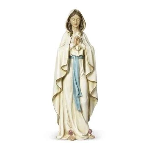 Our Lady of Lourdes Statue, 24" - Image 2