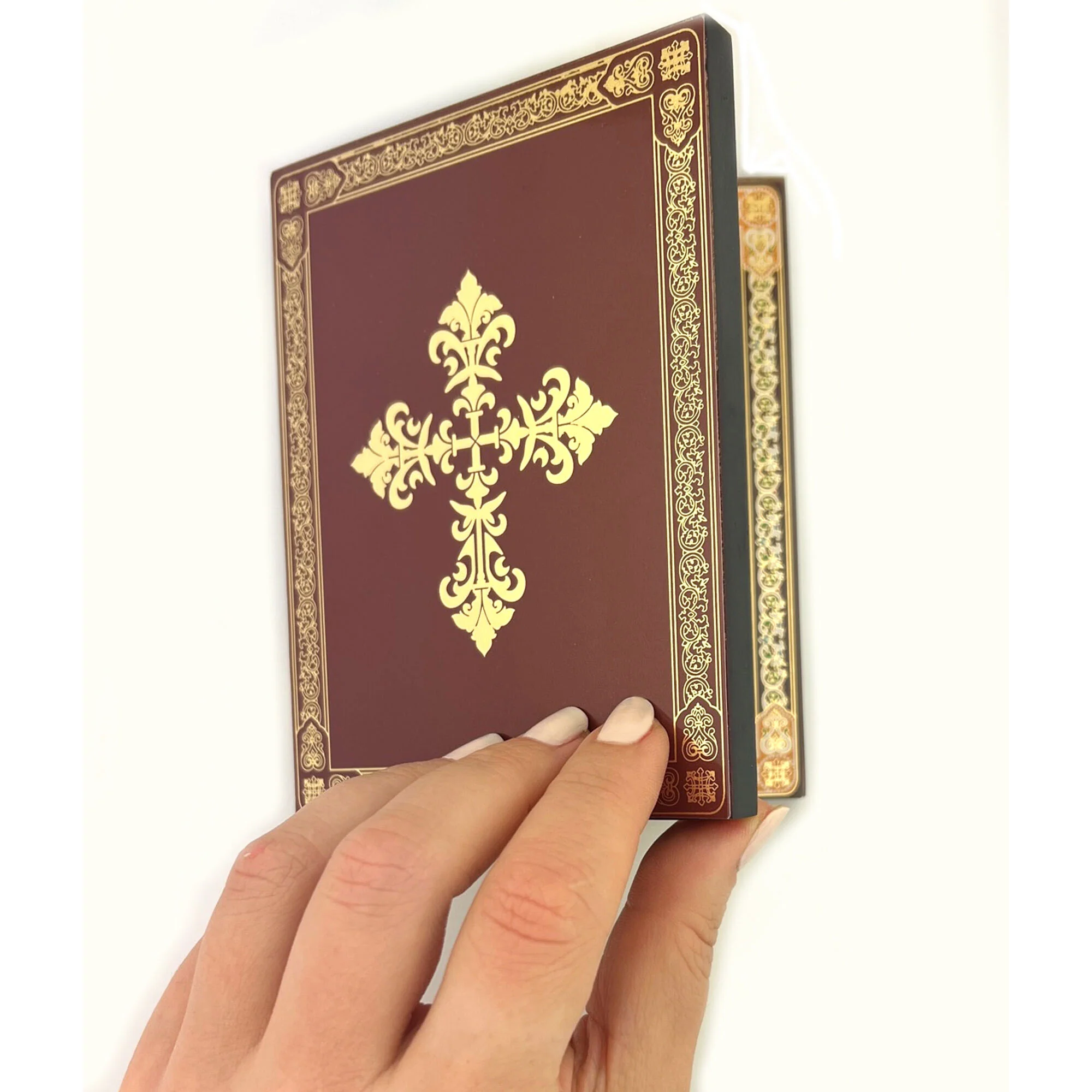 Our Lady of Perpetual Help & Christ the Teacher Icon Diptych - 5" x 4" - Image 2