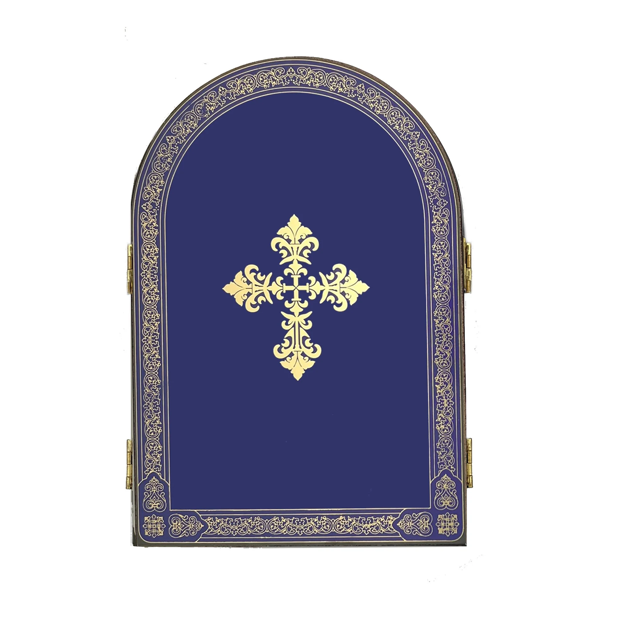 Our Lady of Perpetual Help with Archangels Russian Icon Triptych - Image 2