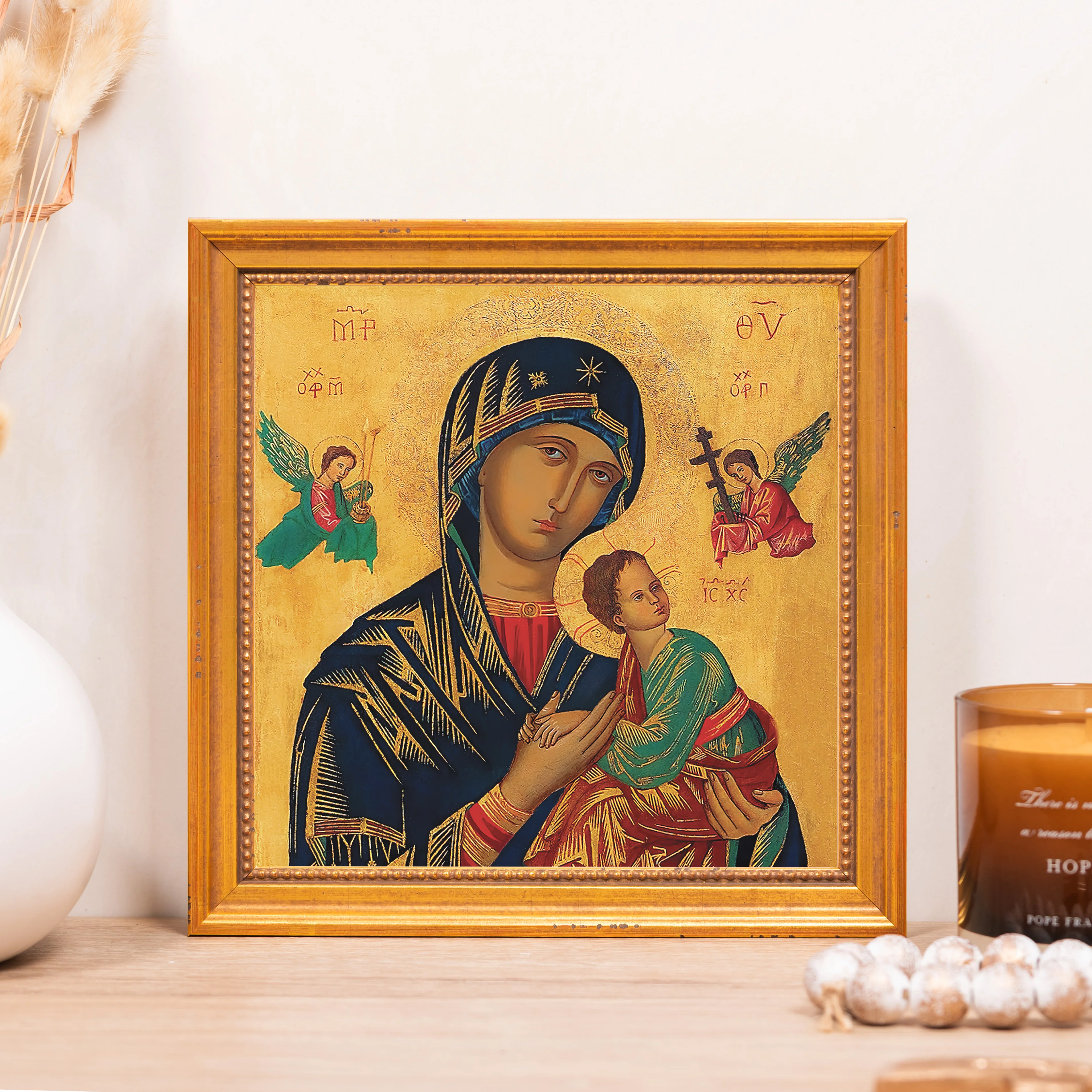 Our Lady Perpetual Help Framed Canvas - Sacred Mini Collection - Image 4