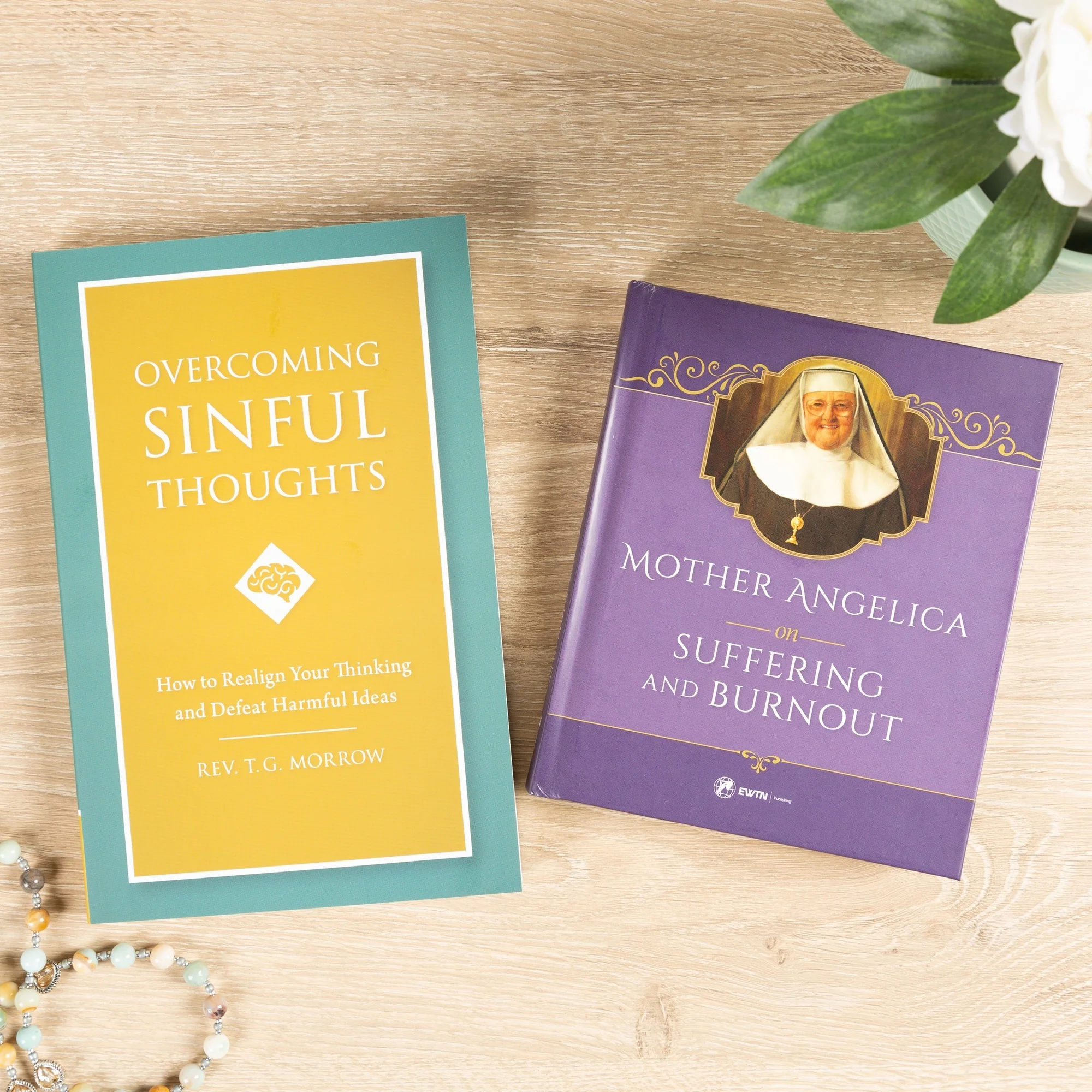 Overcoming Sinful Thoughts & Mother Angelica on Suffering and Burnout (2 Book Set)