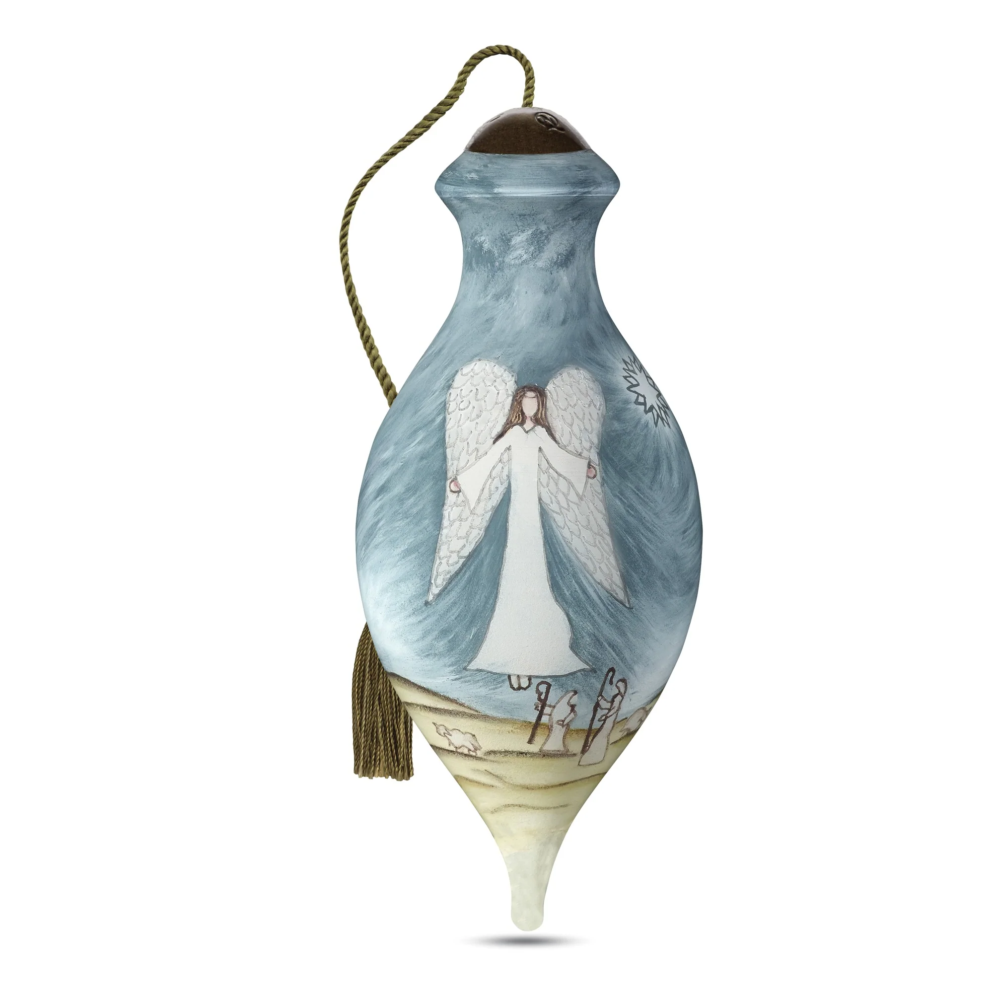 Peace on Earth Blown Glass Ornament - Image 4