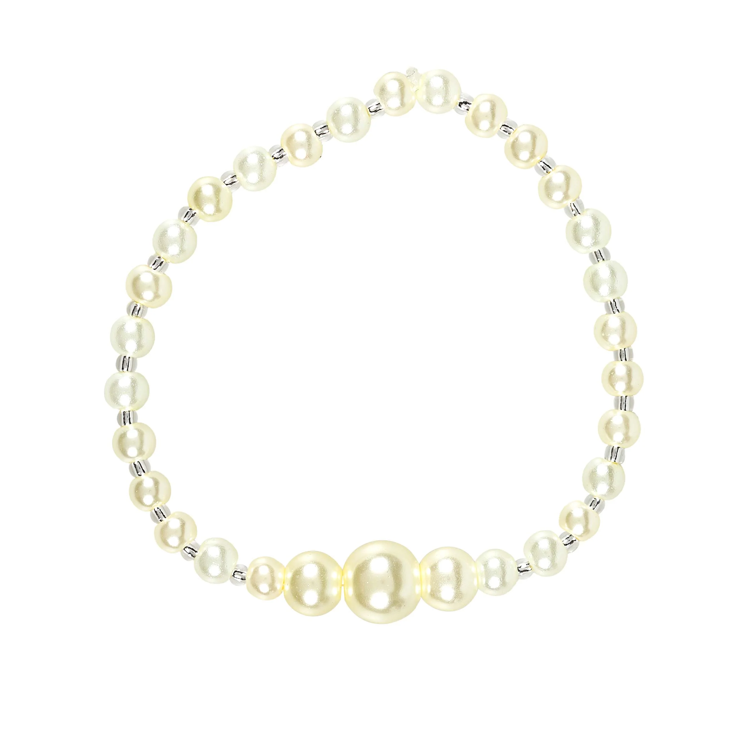 Pearl, Crystal & Gold First Communion Bracelet Set - Image 3