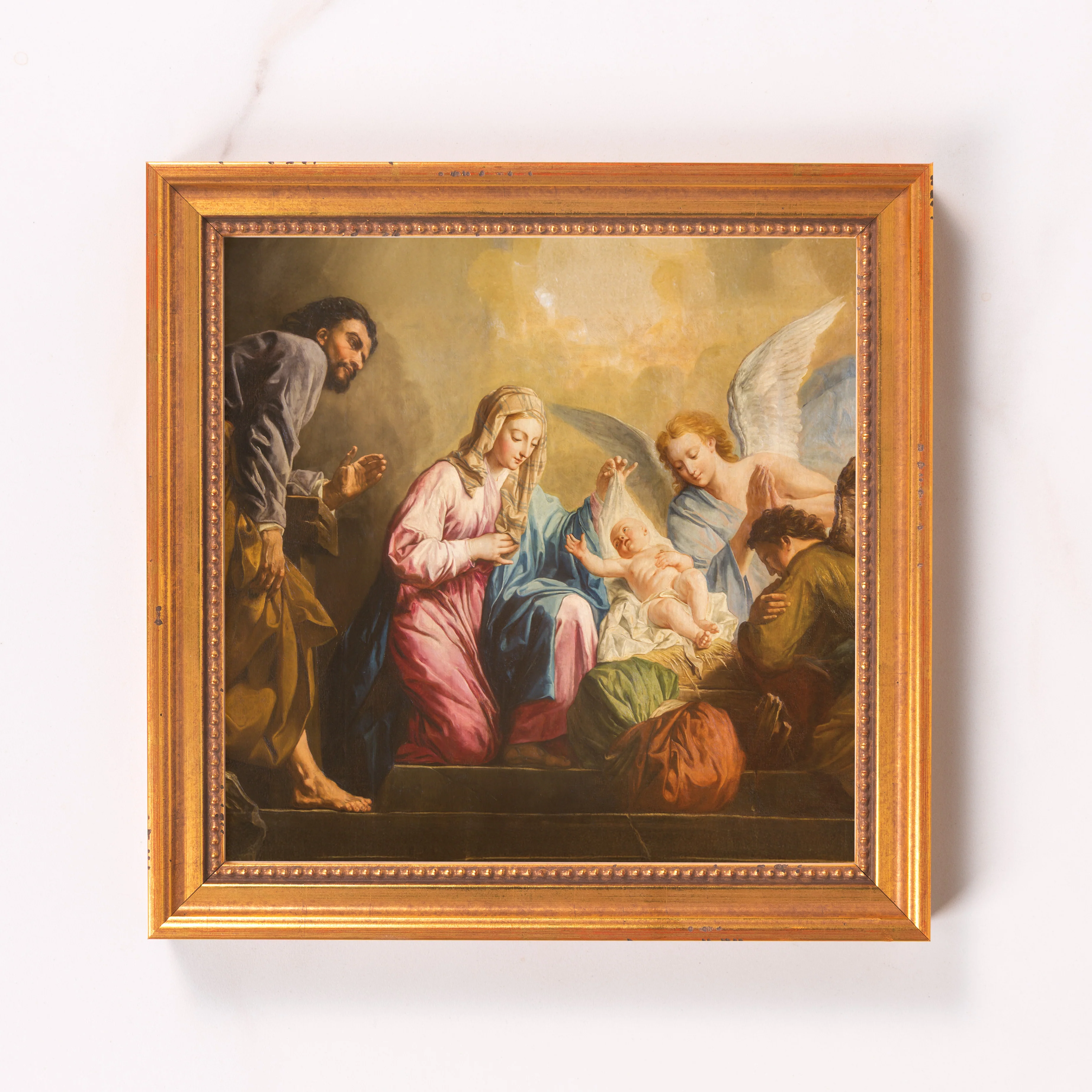 Pellegrini's The Nativity Framed Canvas - Sacred Mini Collection - Image 6