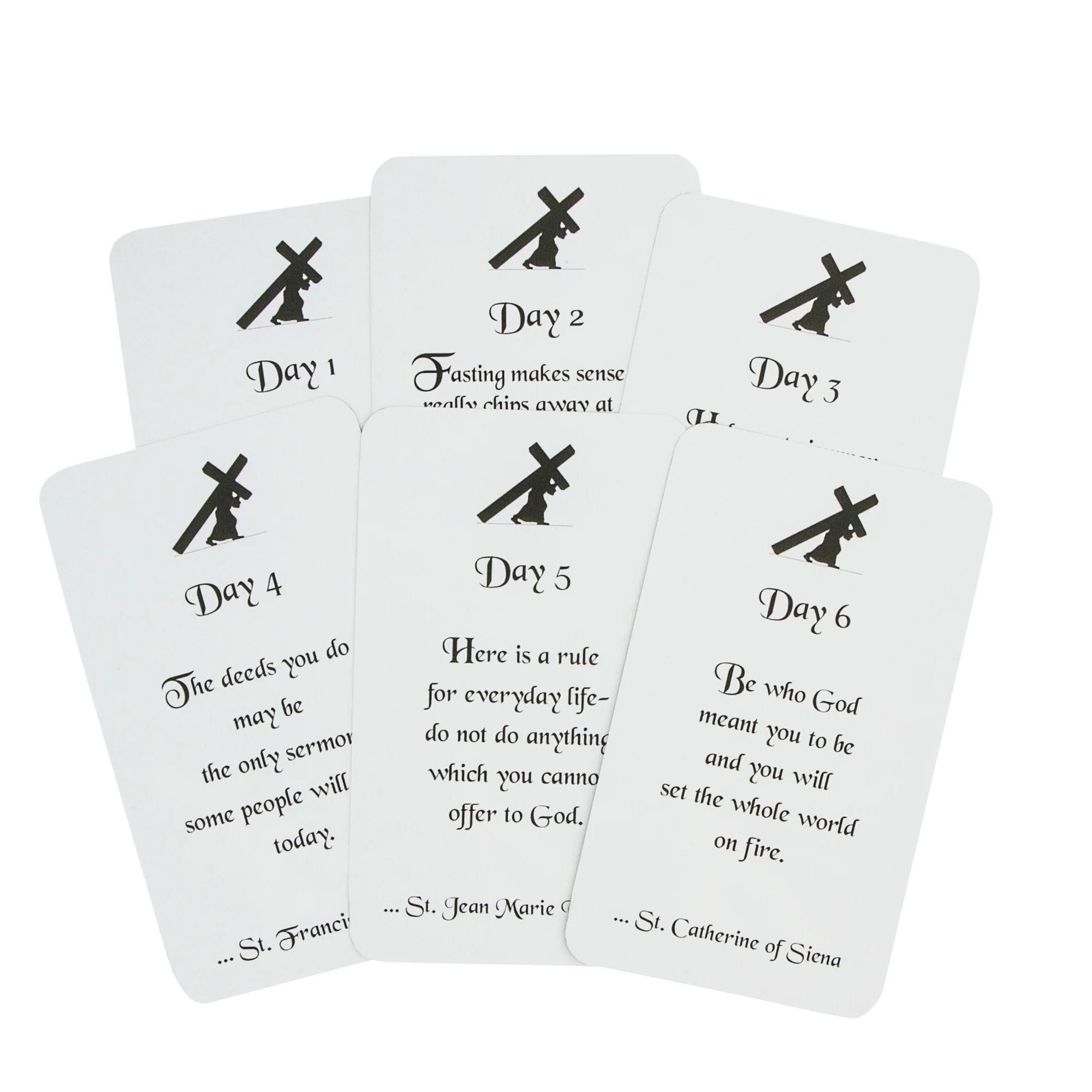 Personalizable 40 Days Lenten Prayer Card Pack - Image 3