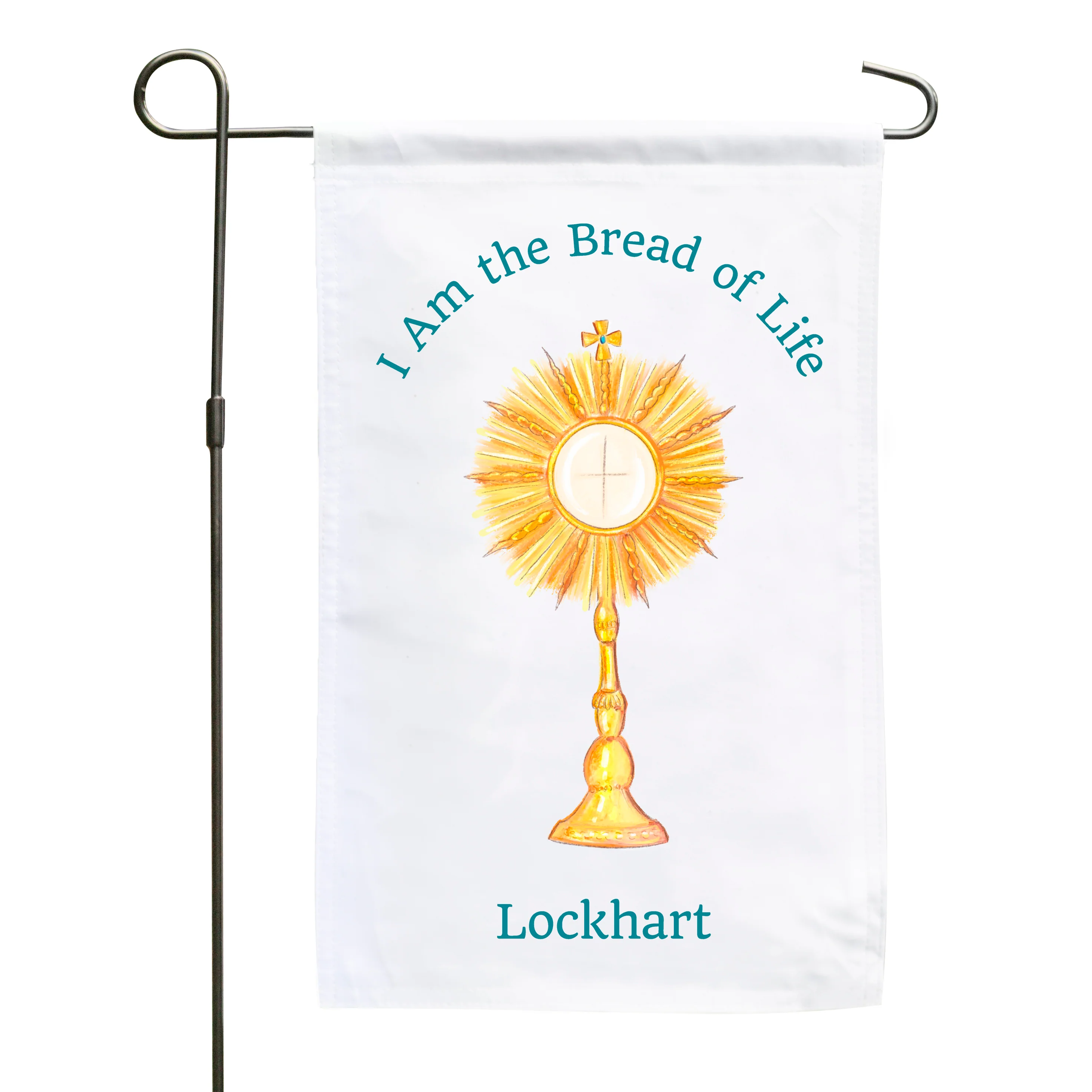 Personalized Bread of Life Garden Flag - Image 2