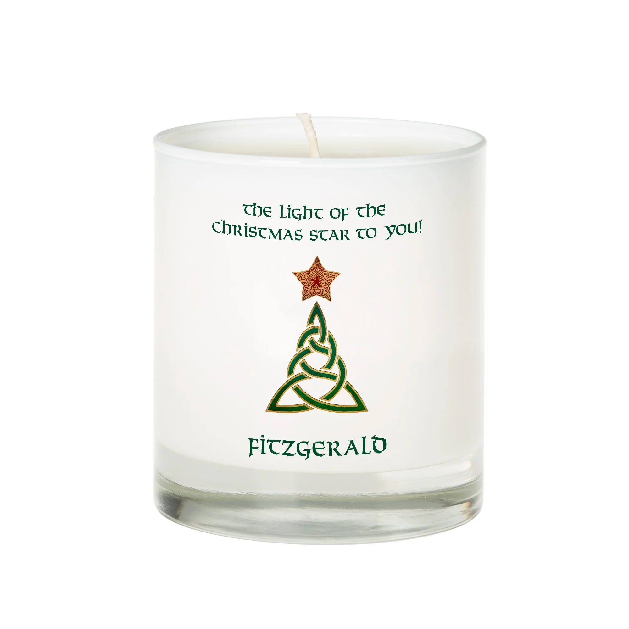 Personalized Celtic Christmas Tree Candle - Image 2