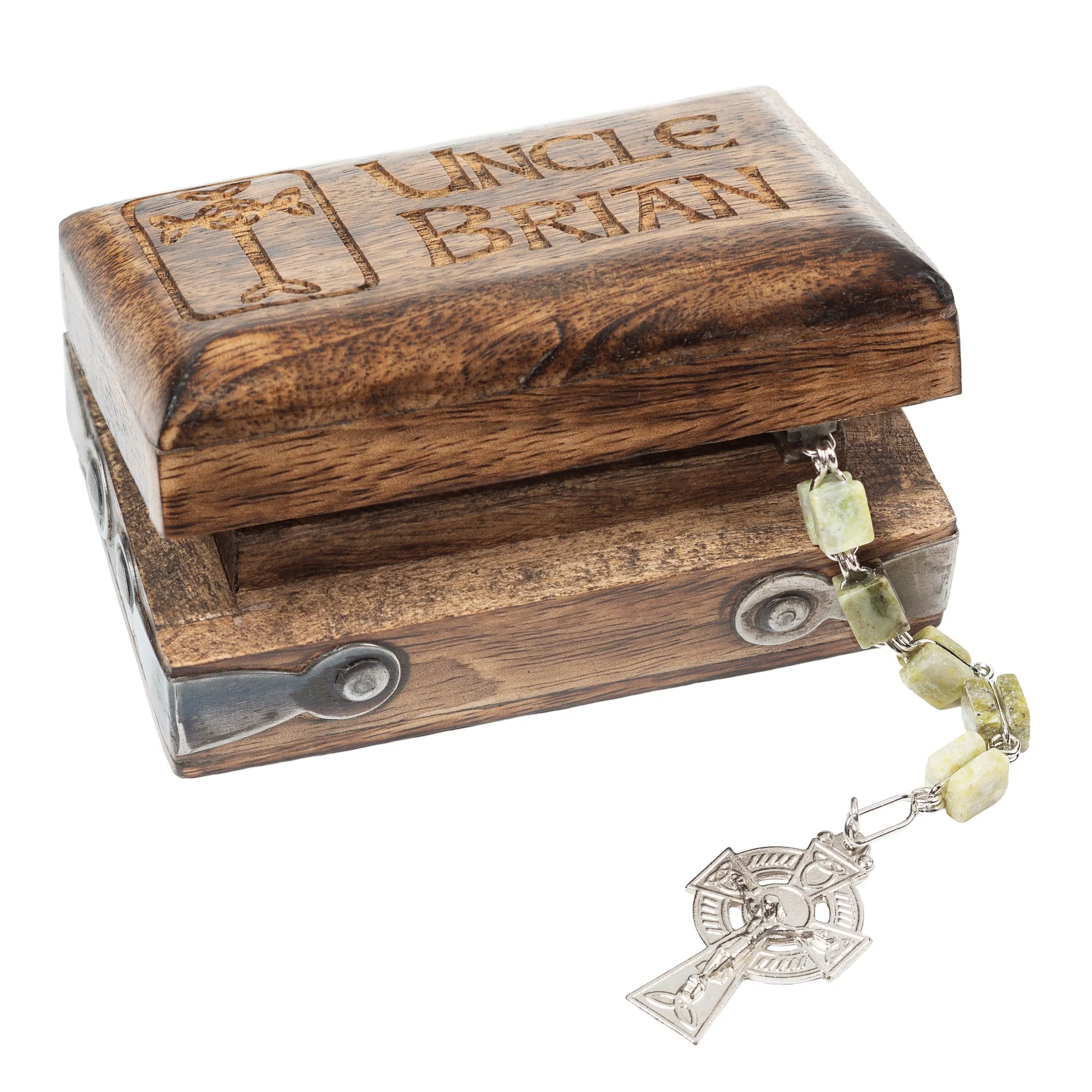 Personalized Celtic Rosary Gift Set
