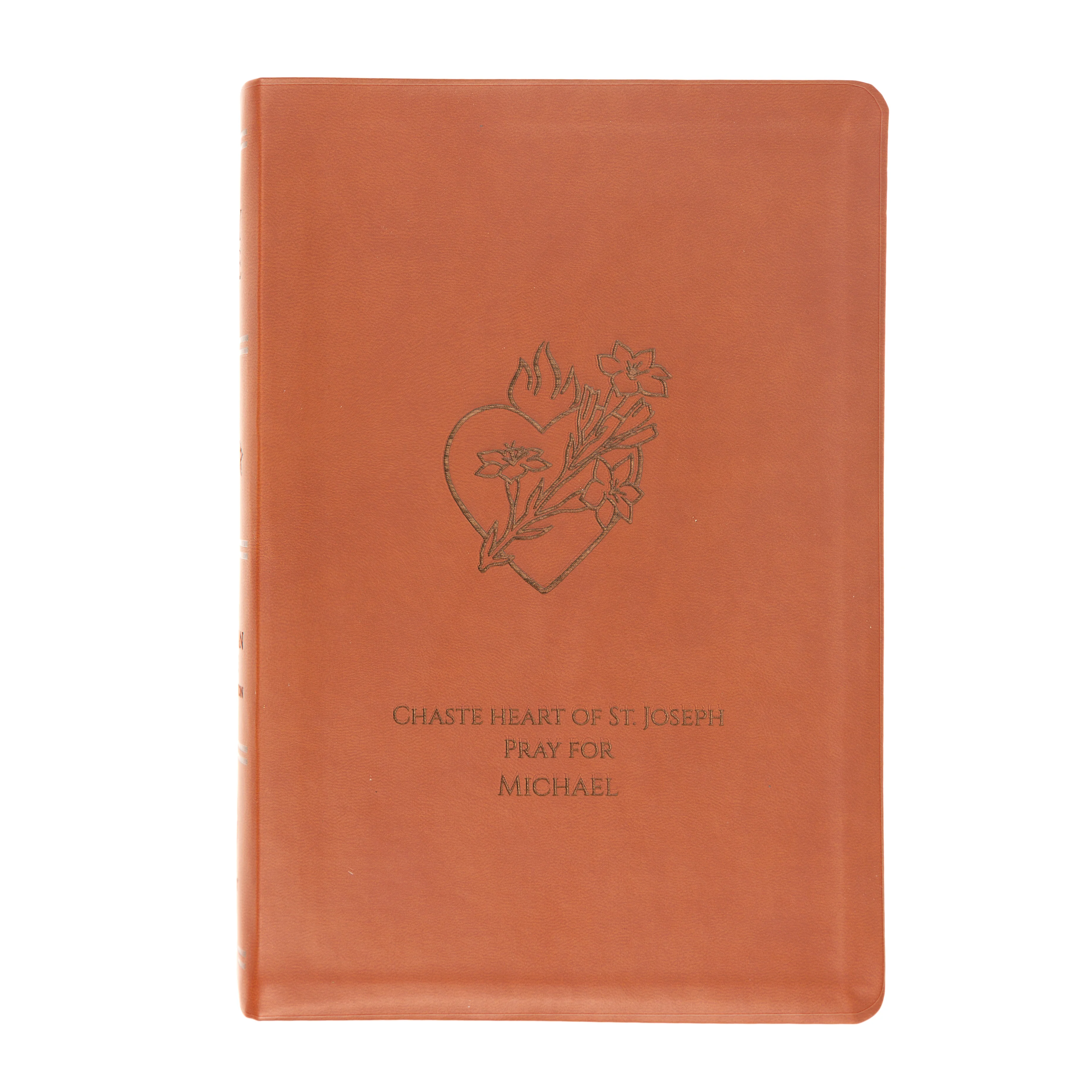 Personalized Chaste Heart of St. Joseph Bible - Image 2
