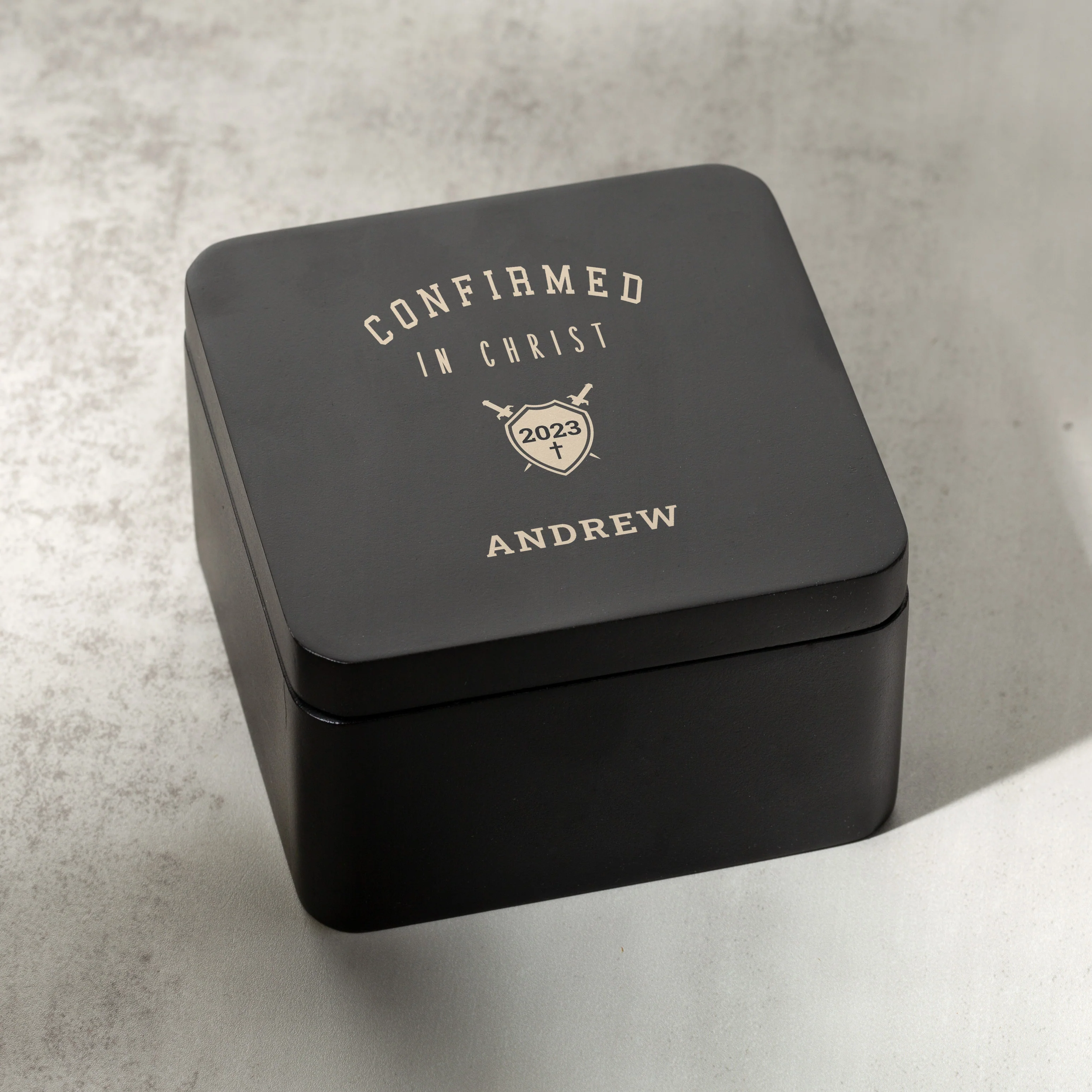 Personalized Confirmation Magnetic Keepsake Box - Image 2