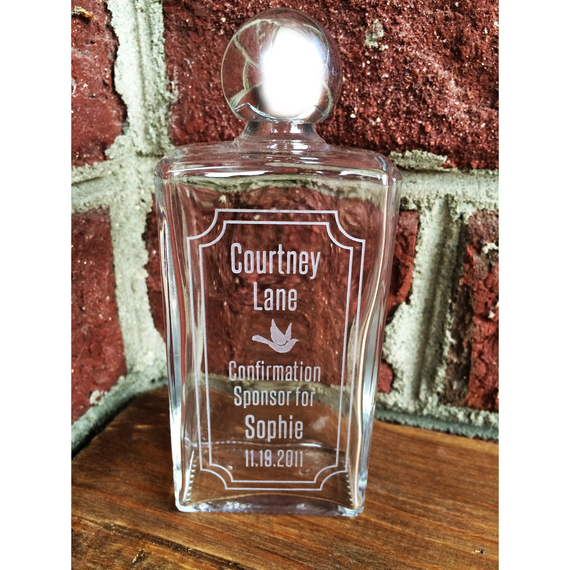 Personalized Confirmation Sponsor Holy Water Bottle - Image 3